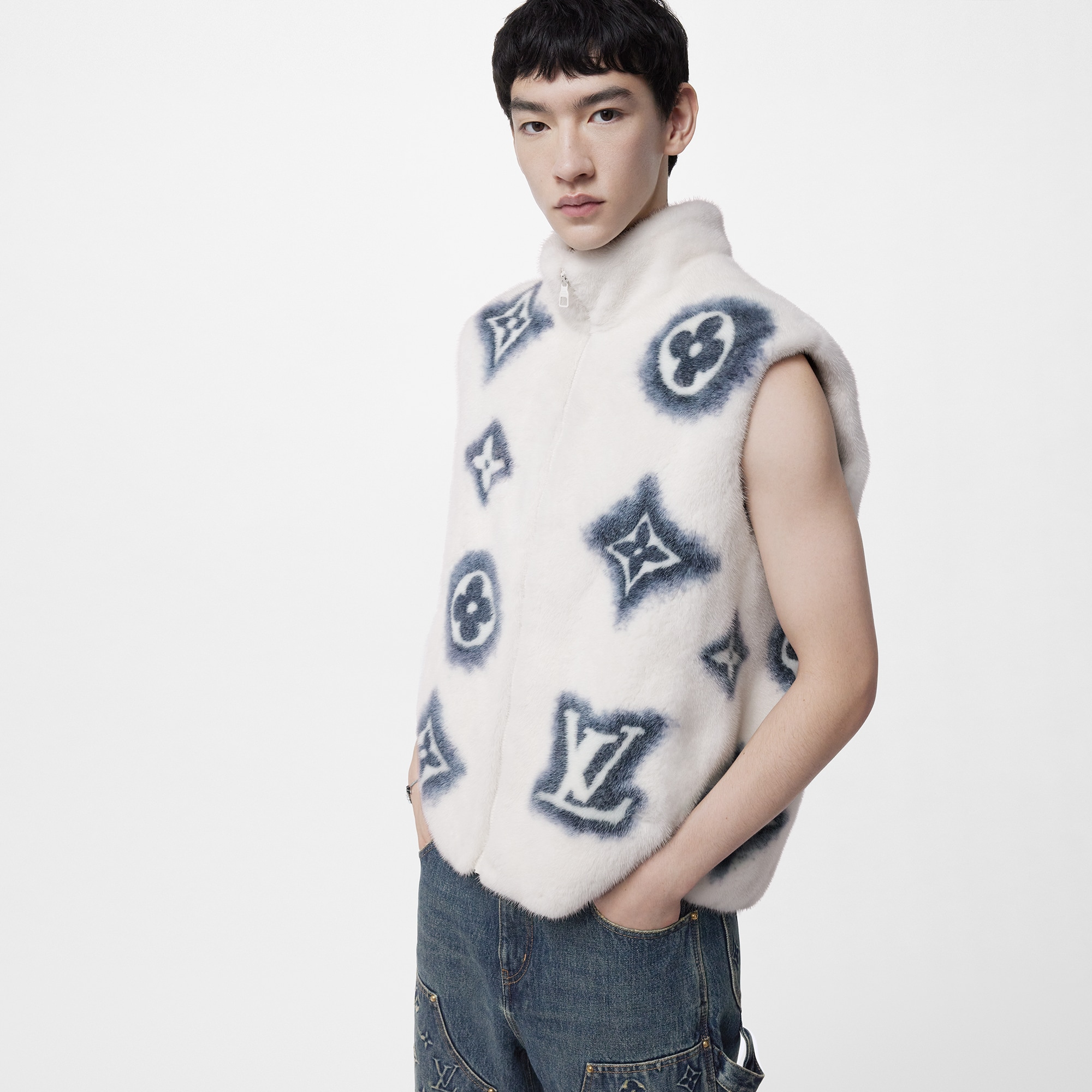 Monogram Mink Gilet  in Men