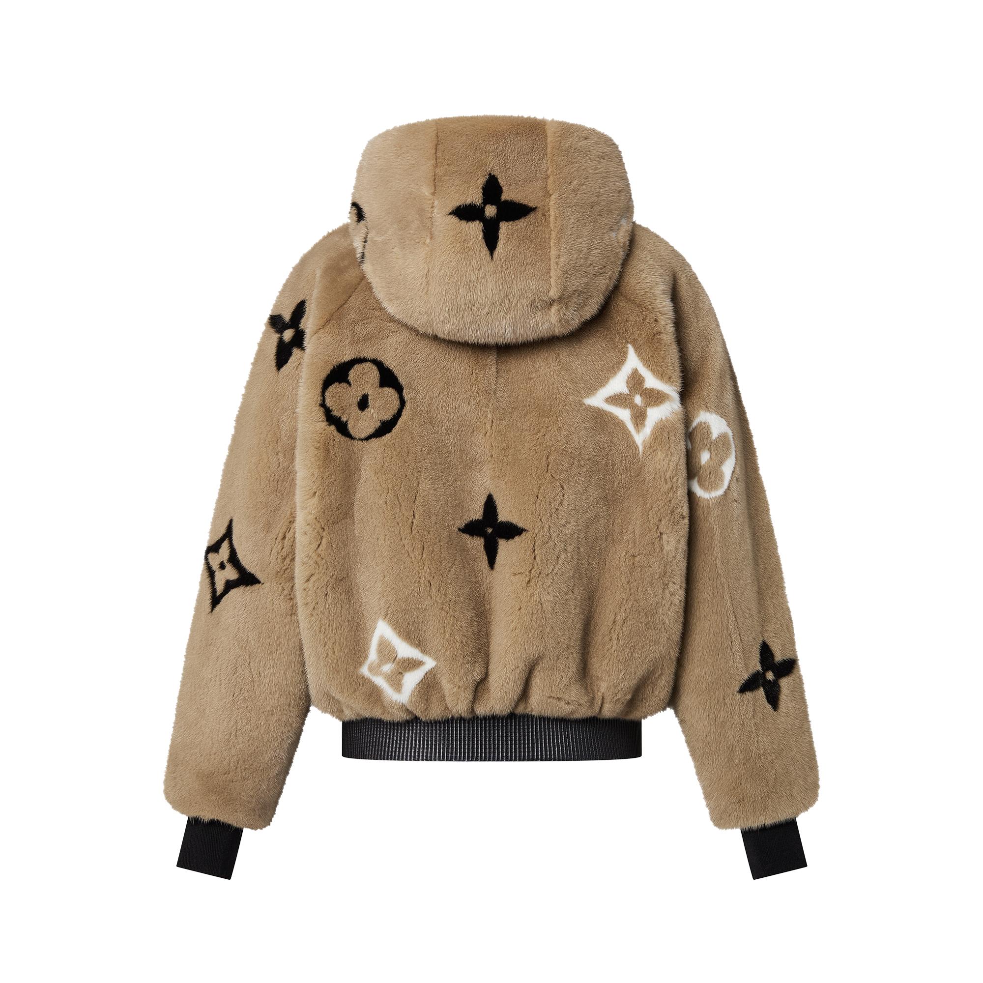 Monogram Mink Hooded Bomber Jacket - Ready to Wear | LOUIS VUITTON