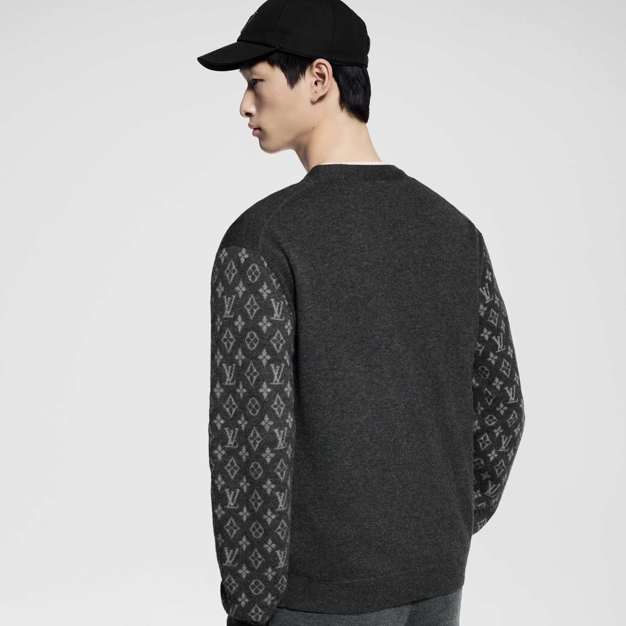 Monogram Mix Cashmere Cardigan   in Men