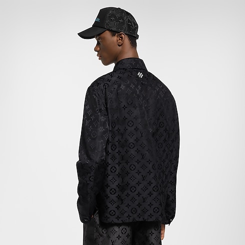 Monogram Moire Jacquard Silk Overshirt in Men's Ready to Wear Outerwear and Coats collections by Louis Vuitton (Product zoom)