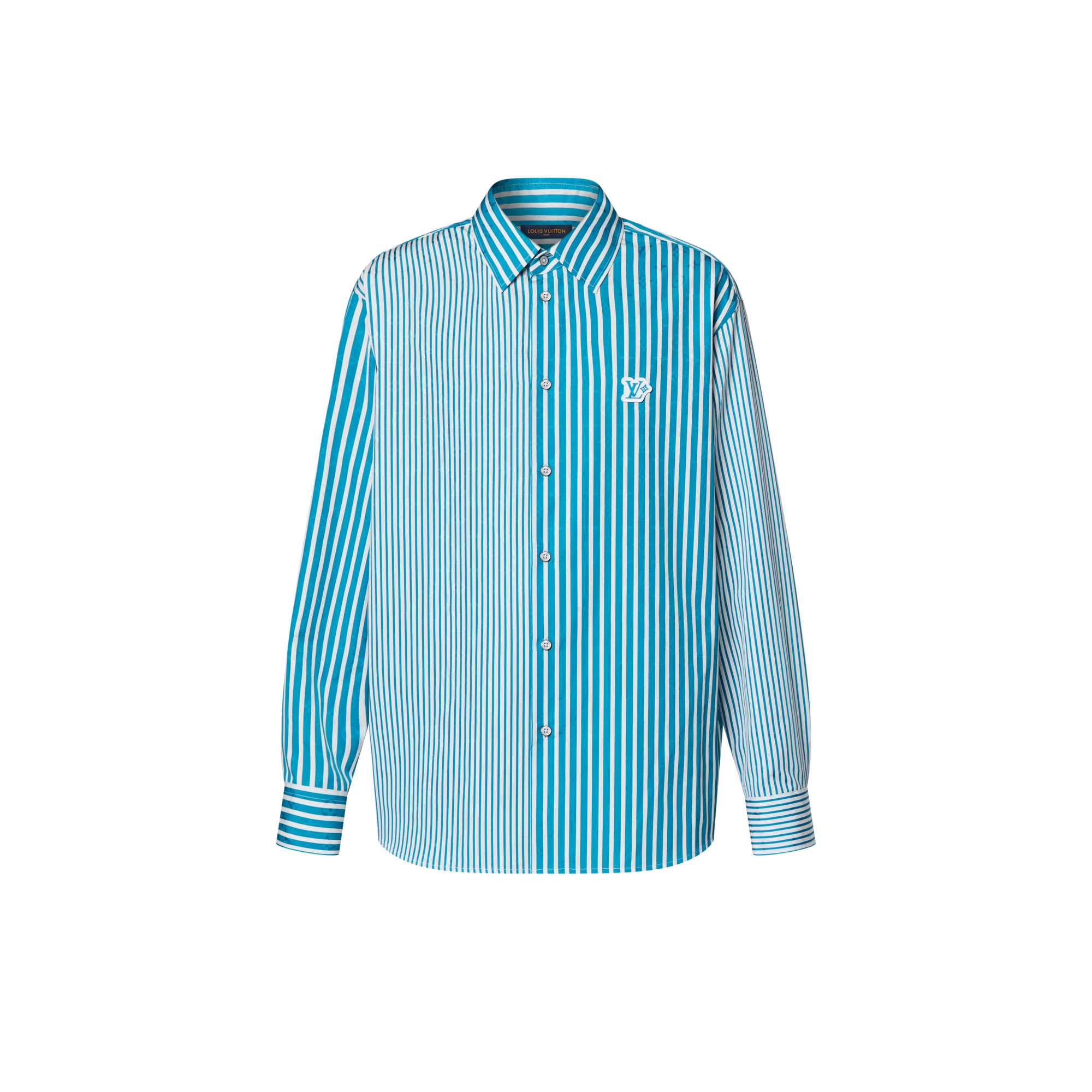 Monogram Patchwork Striped Shirt  in Men