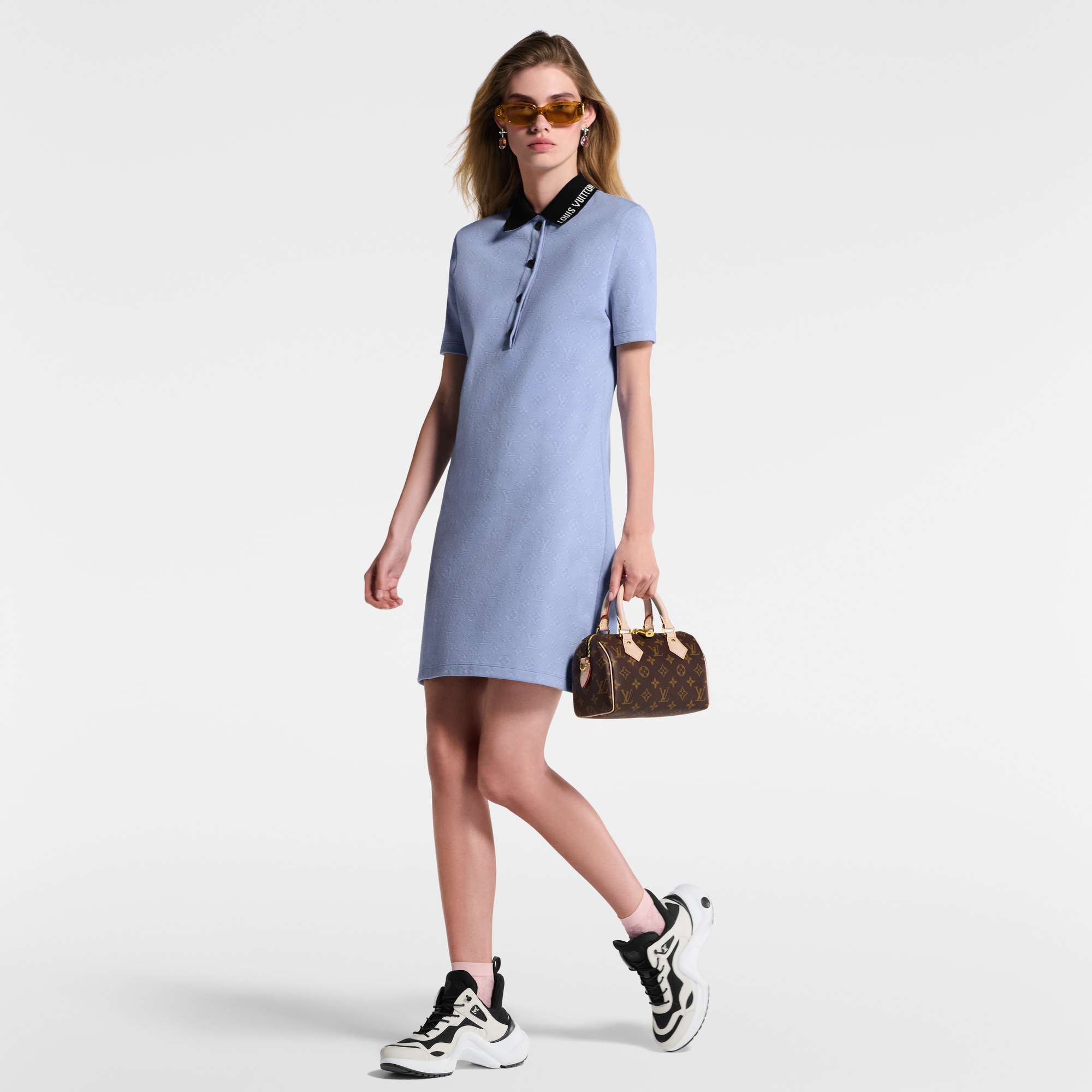 Monogram Piqué Polo Dress  in Women