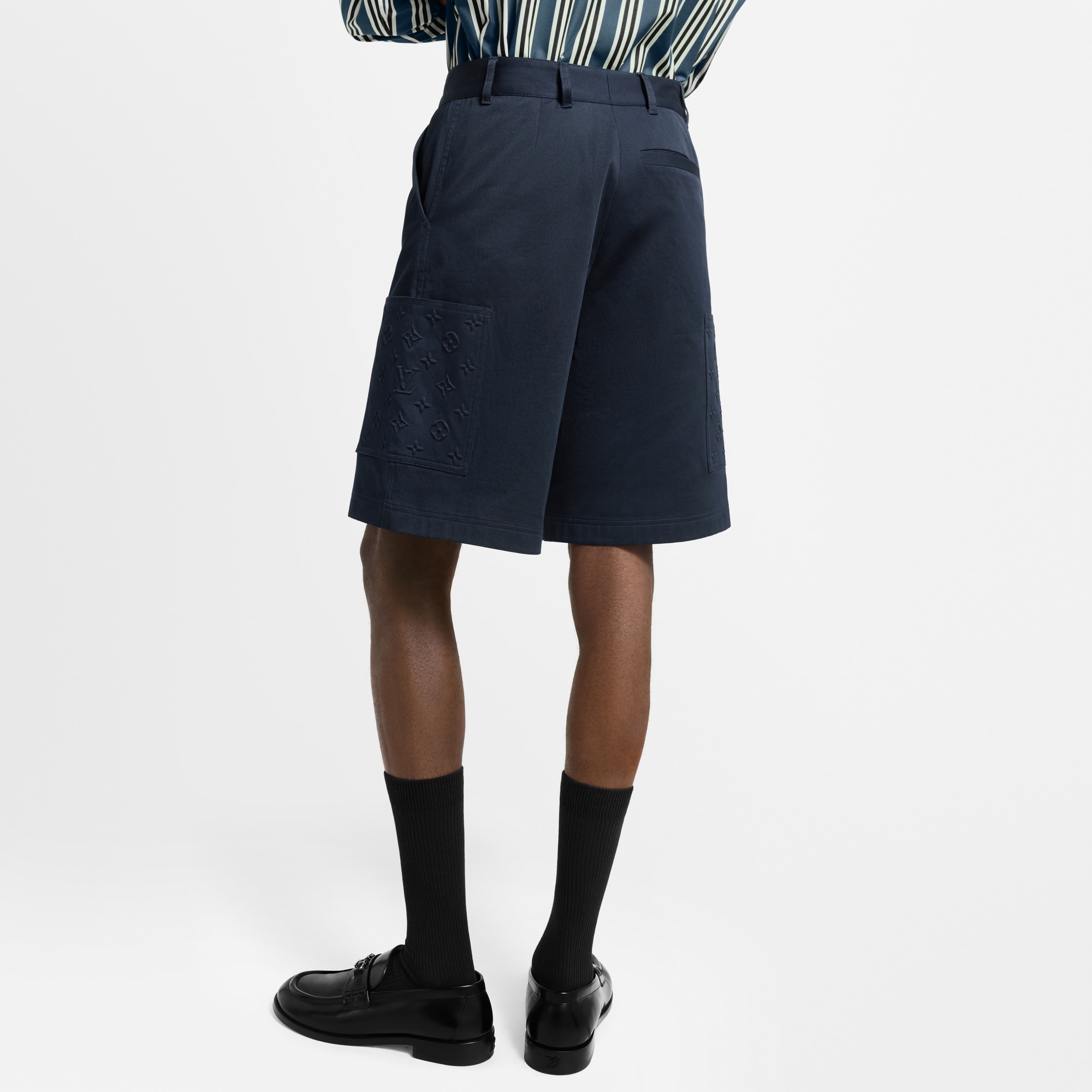 Monogram Pocket Cargo Shorts  in Men