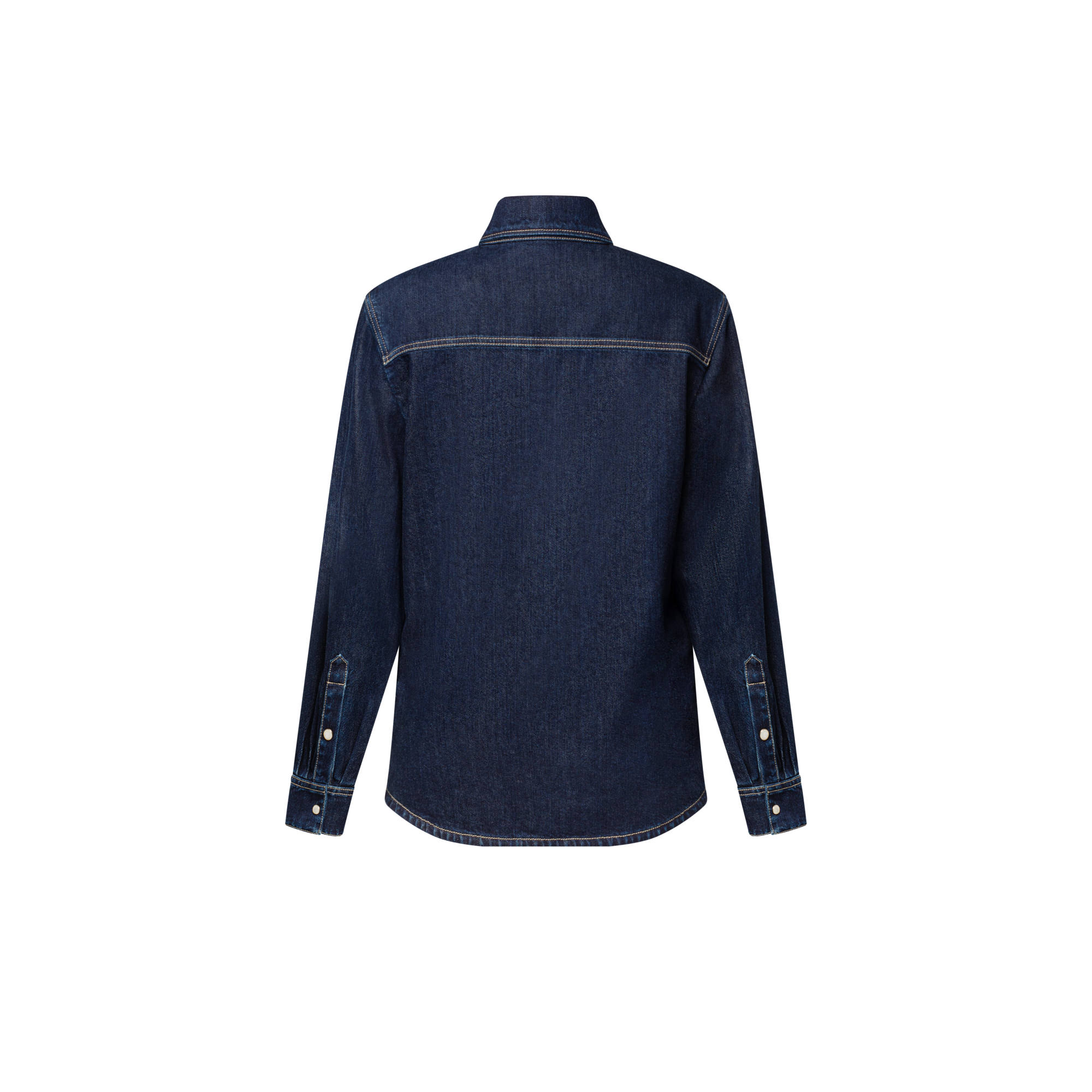 Monogram Pocket Denim Shirt  in Women