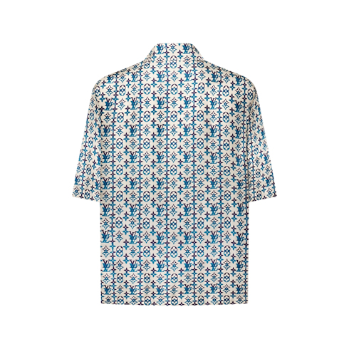 Monogram Printed Silk Short-Sleeved Shirt in Men's Ready to Wear Shirts collections by Louis Vuitton (Product zoom)