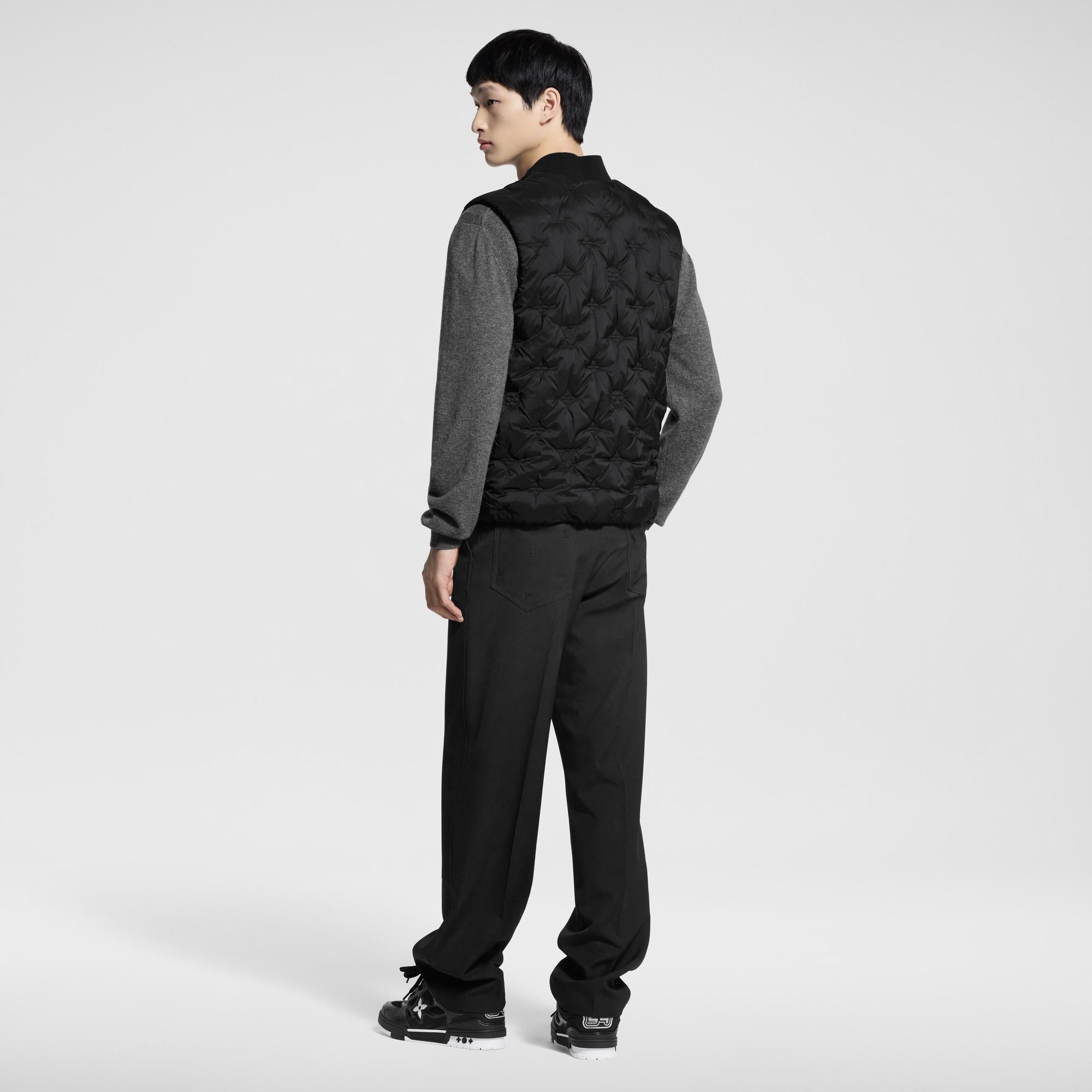 Monogram Quilted Nylon Gilet  in Men