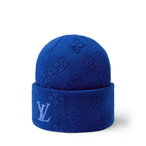 Monogram Reporter Beanie side view