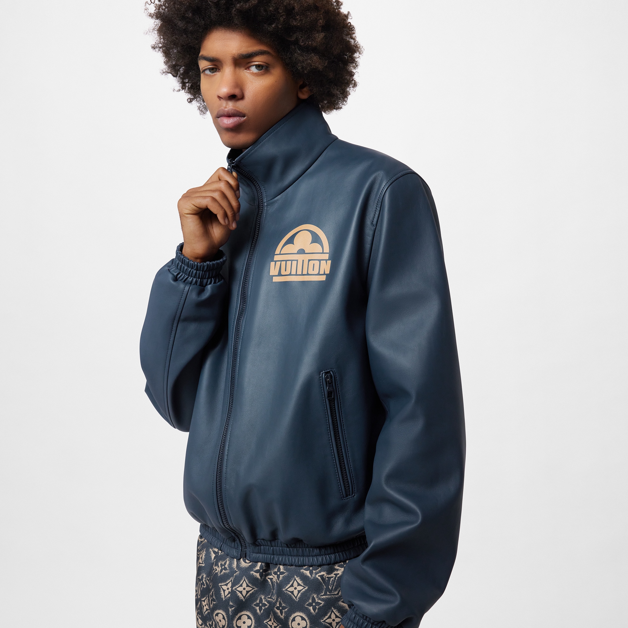 Monogram Reversible Leather Mix Blouson  in Men