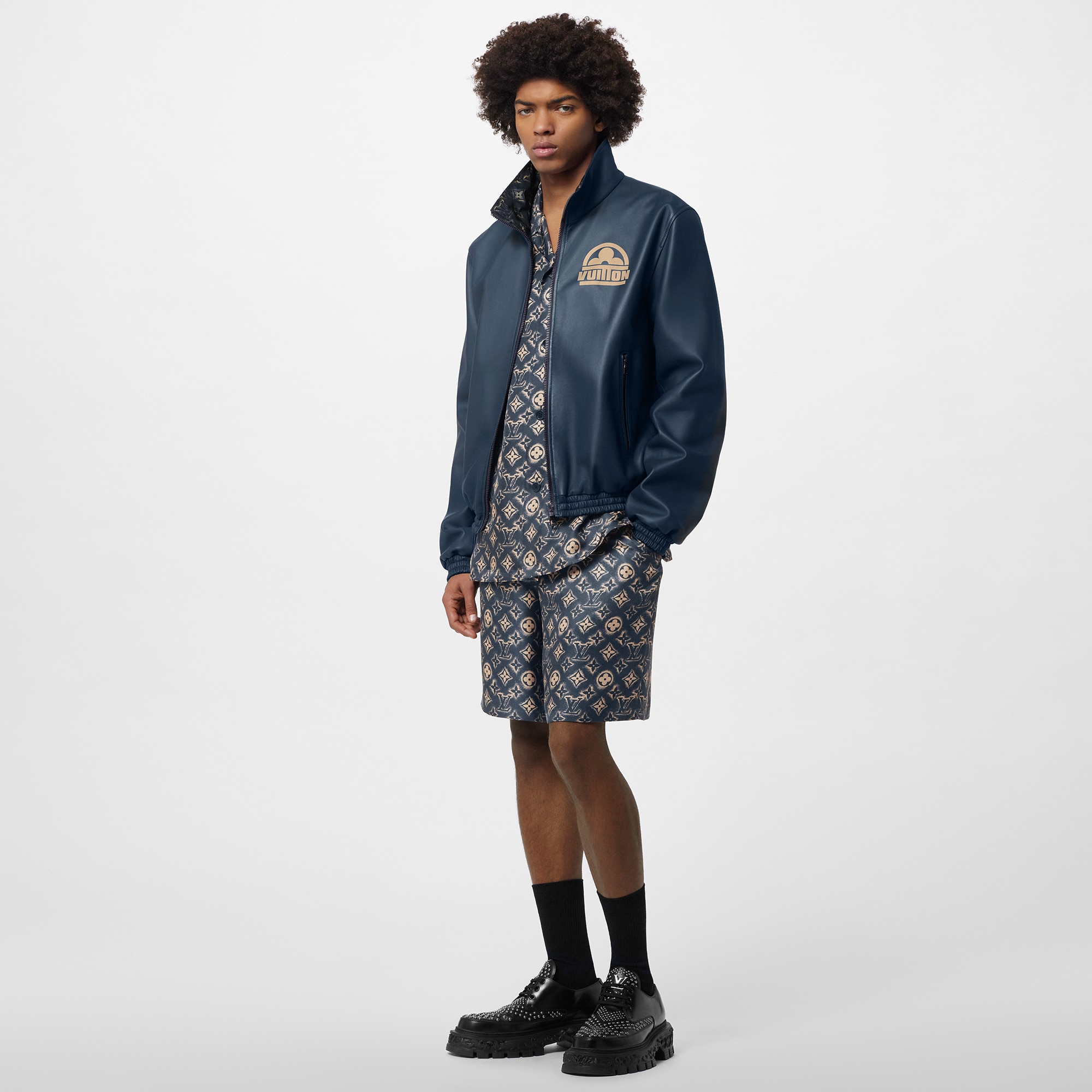 Monogram Reversible Leather Mix Blouson  in Men