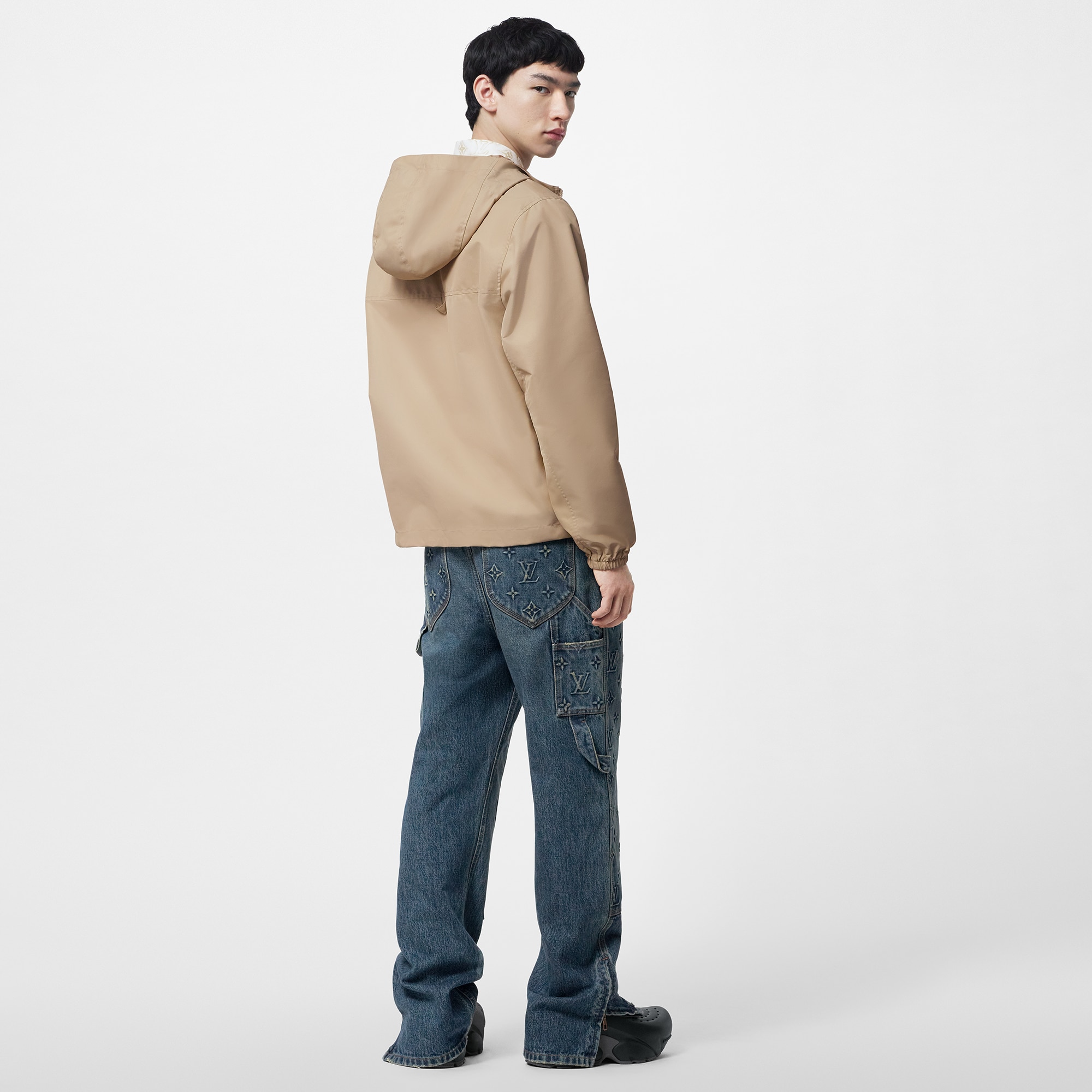 Monogram Reversible Nylon Windbreaker  in Men