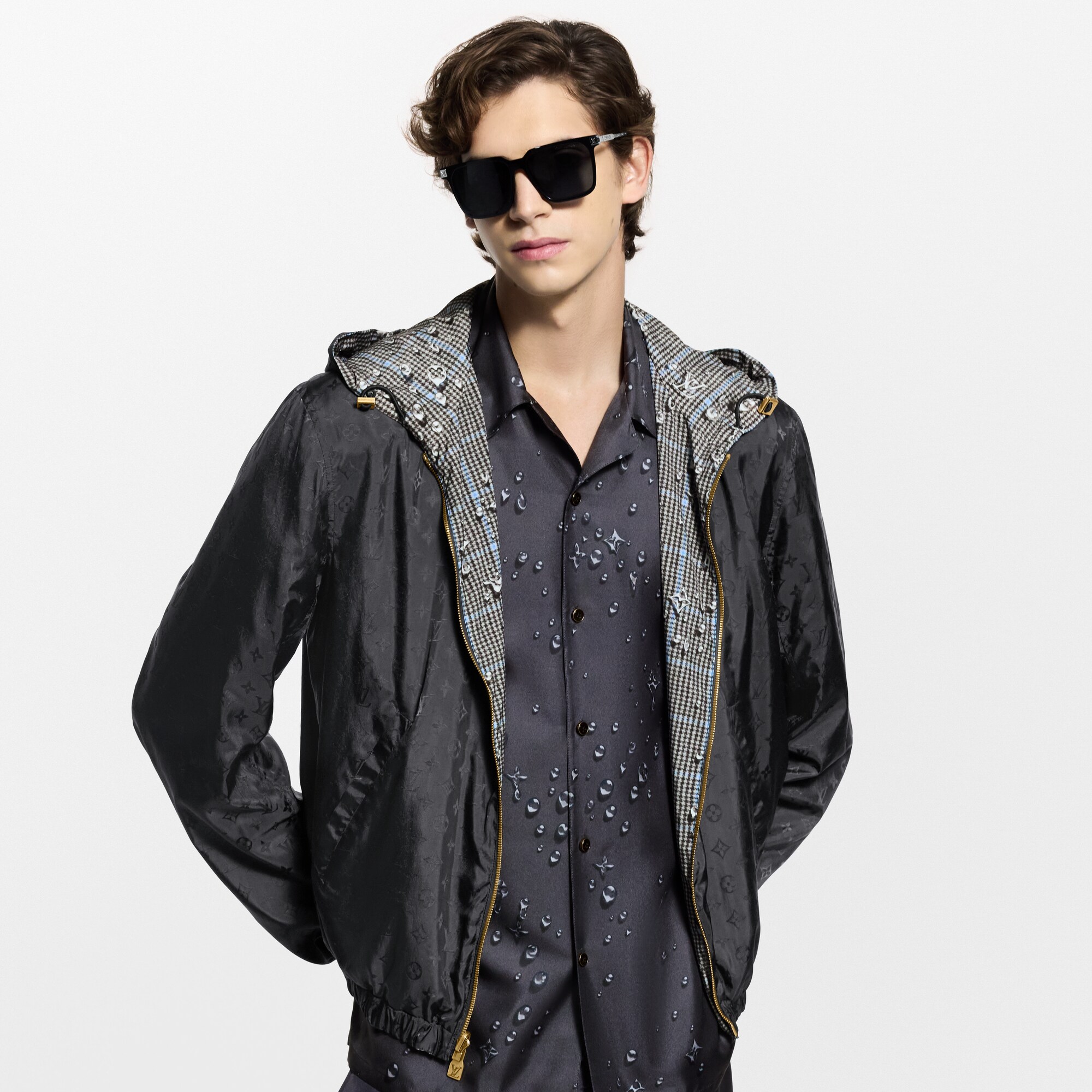Monogram Reversible Windbreaker  in Men