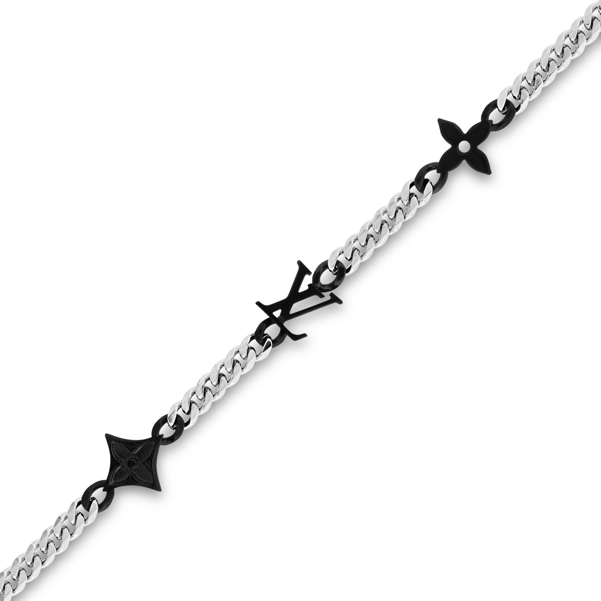 Monogram Row Necklace S00 in Men