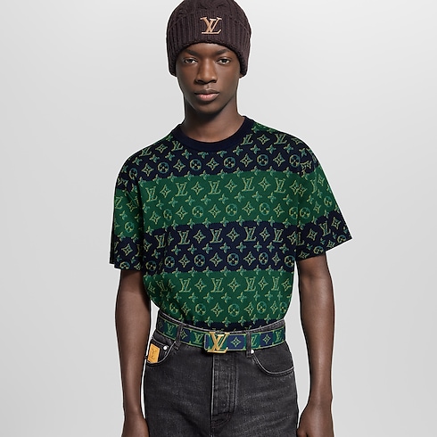 Monogram Short-Sleeved Crewneck in Men's Ready to Wear All Ready-To-Wear collections by Louis Vuitton (Product zoom)