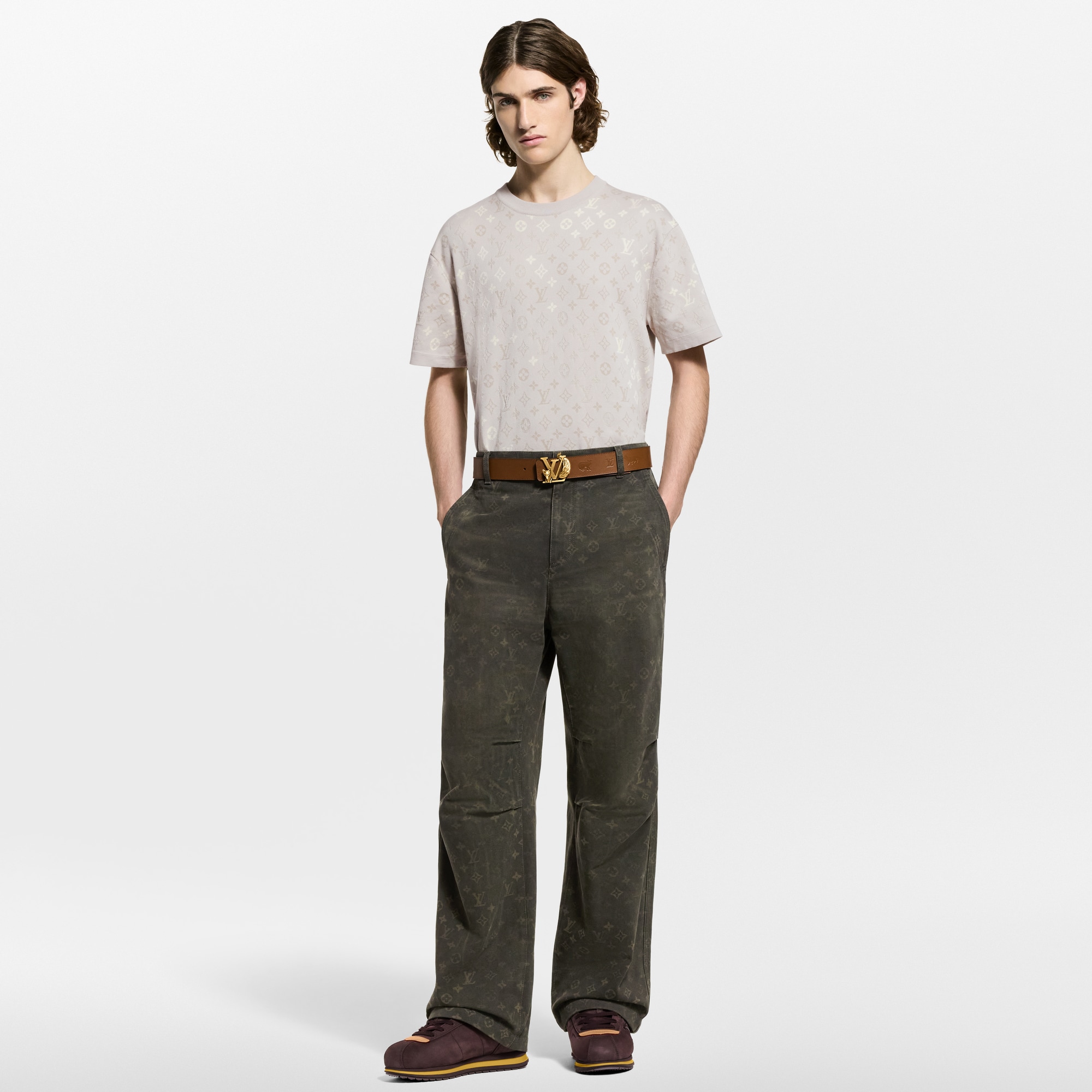 Monogram Short-Sleeved Crewneck  in Men