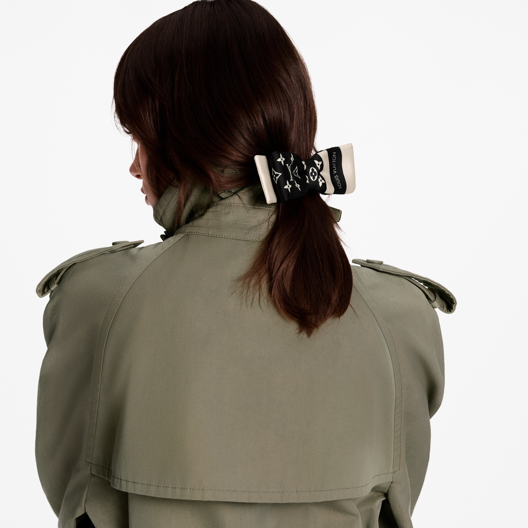 Monogram Silhouette Bow S00 in Women