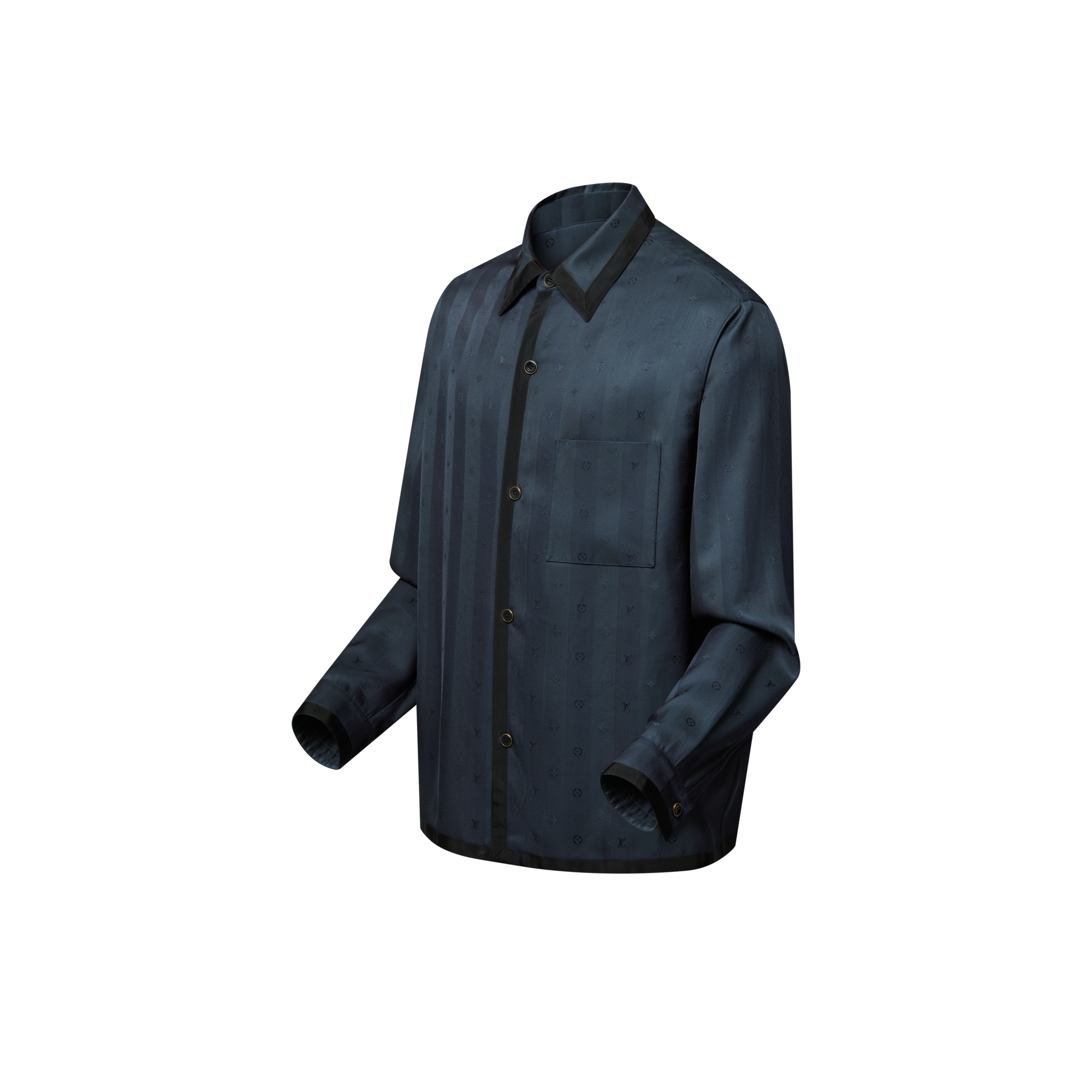 Monogram Silk Blend Pajama Shirt  in Men