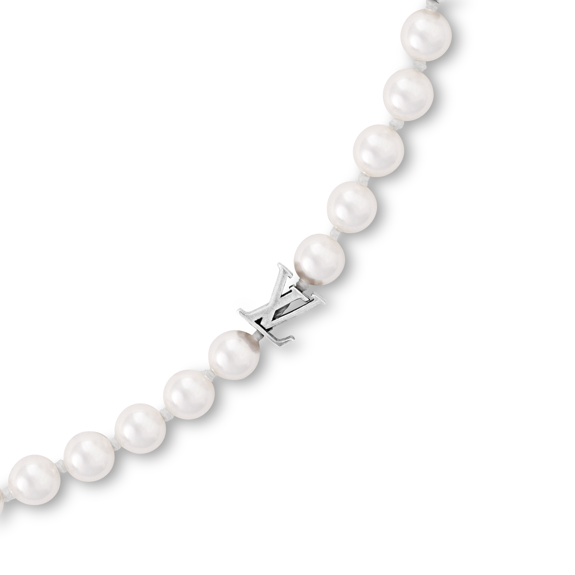 Monogram Slim Pearls Necklace S00 in Men
