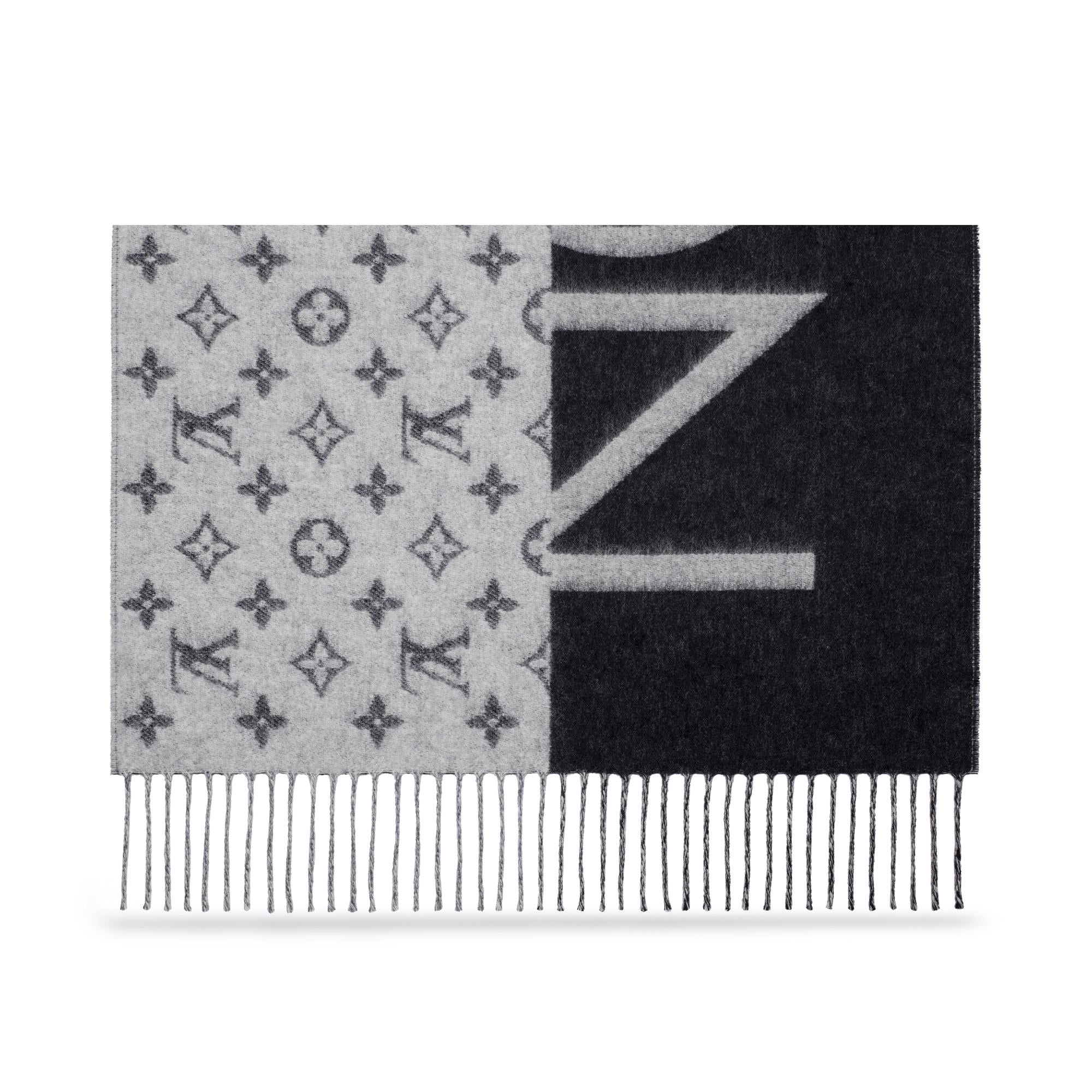 Monogram Split Scarf S00 in Men