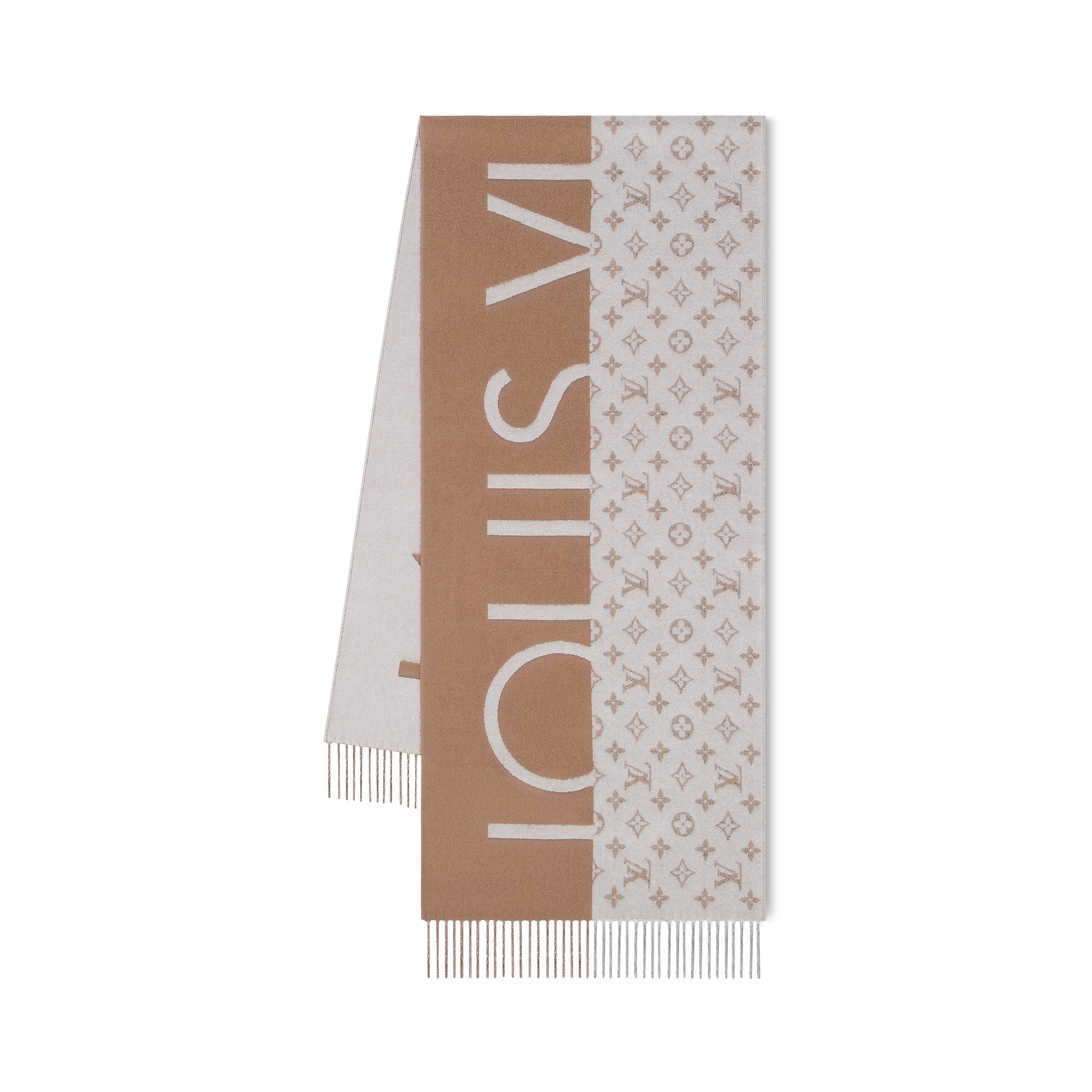 Monogram Split Scarf S00 in Men