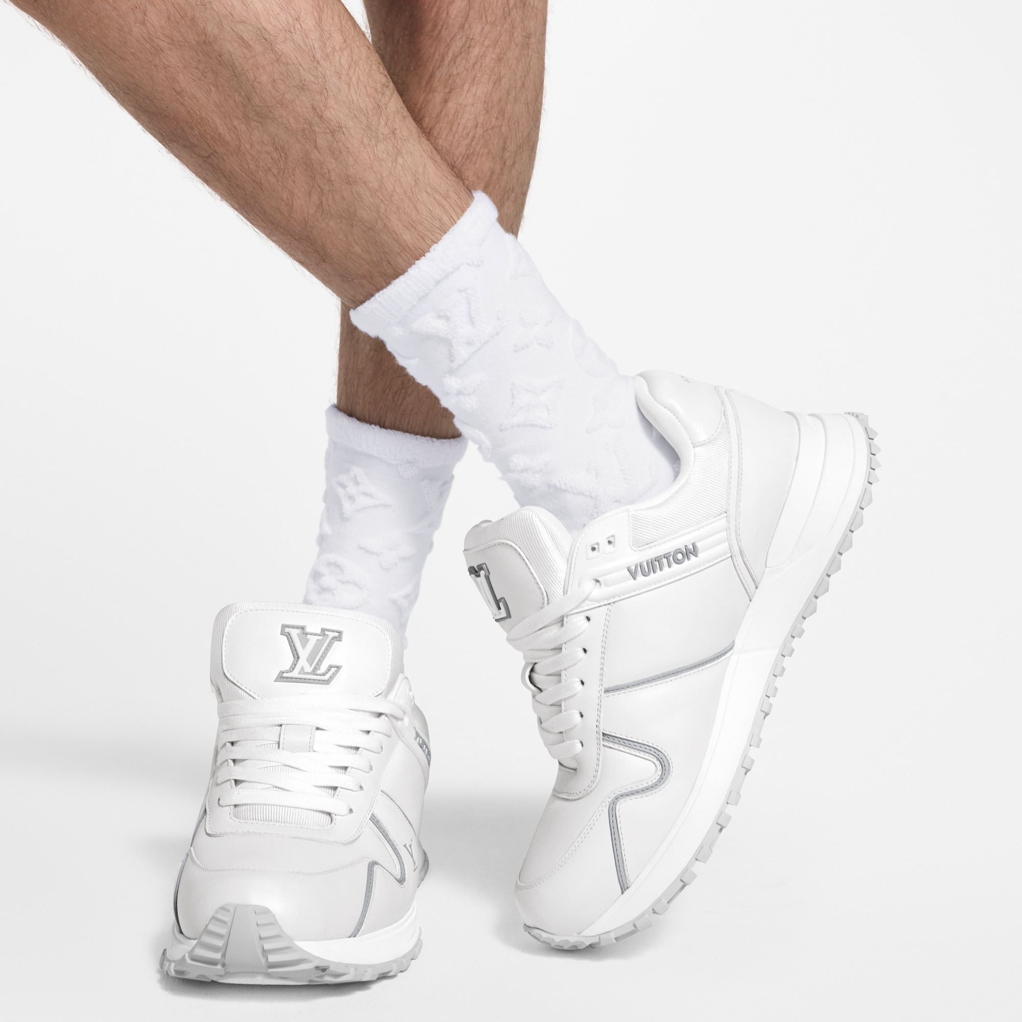 Monogram Sponge Socks S00 in Men