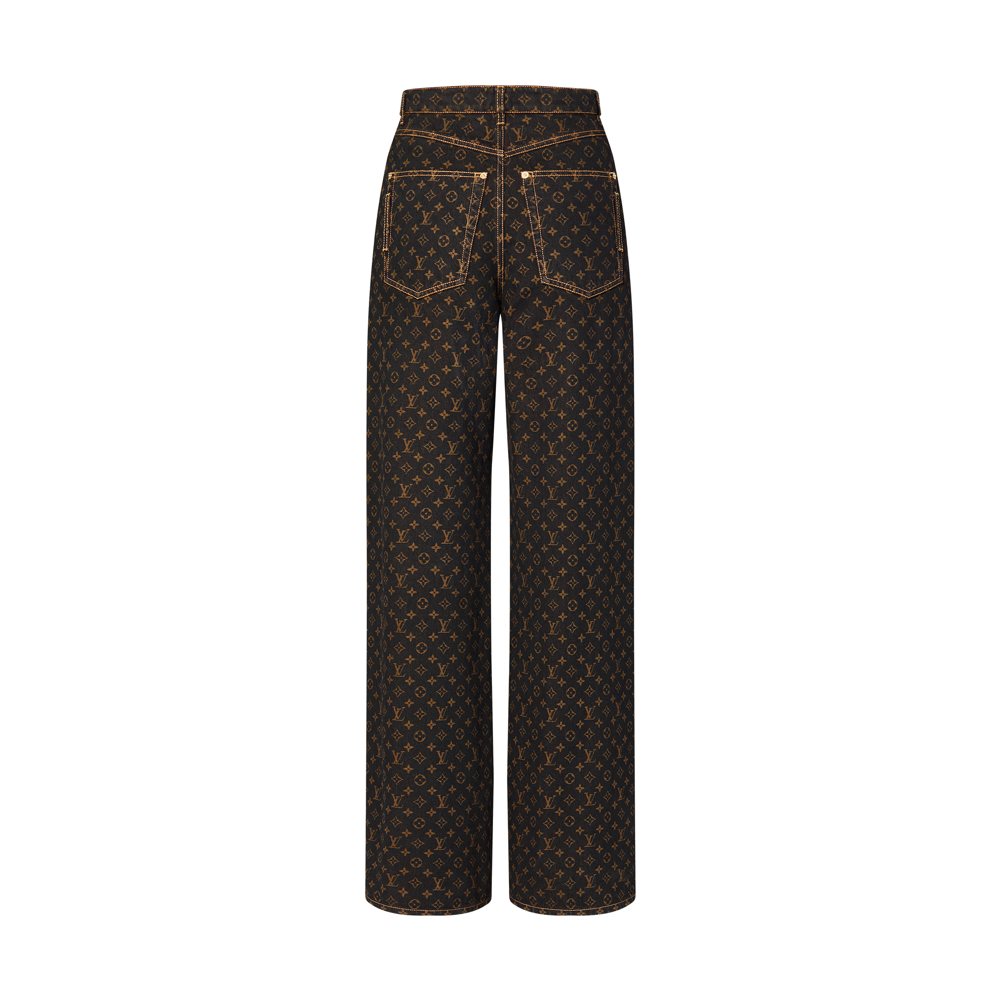 Monogram Straight-Cut Jeans  in Women