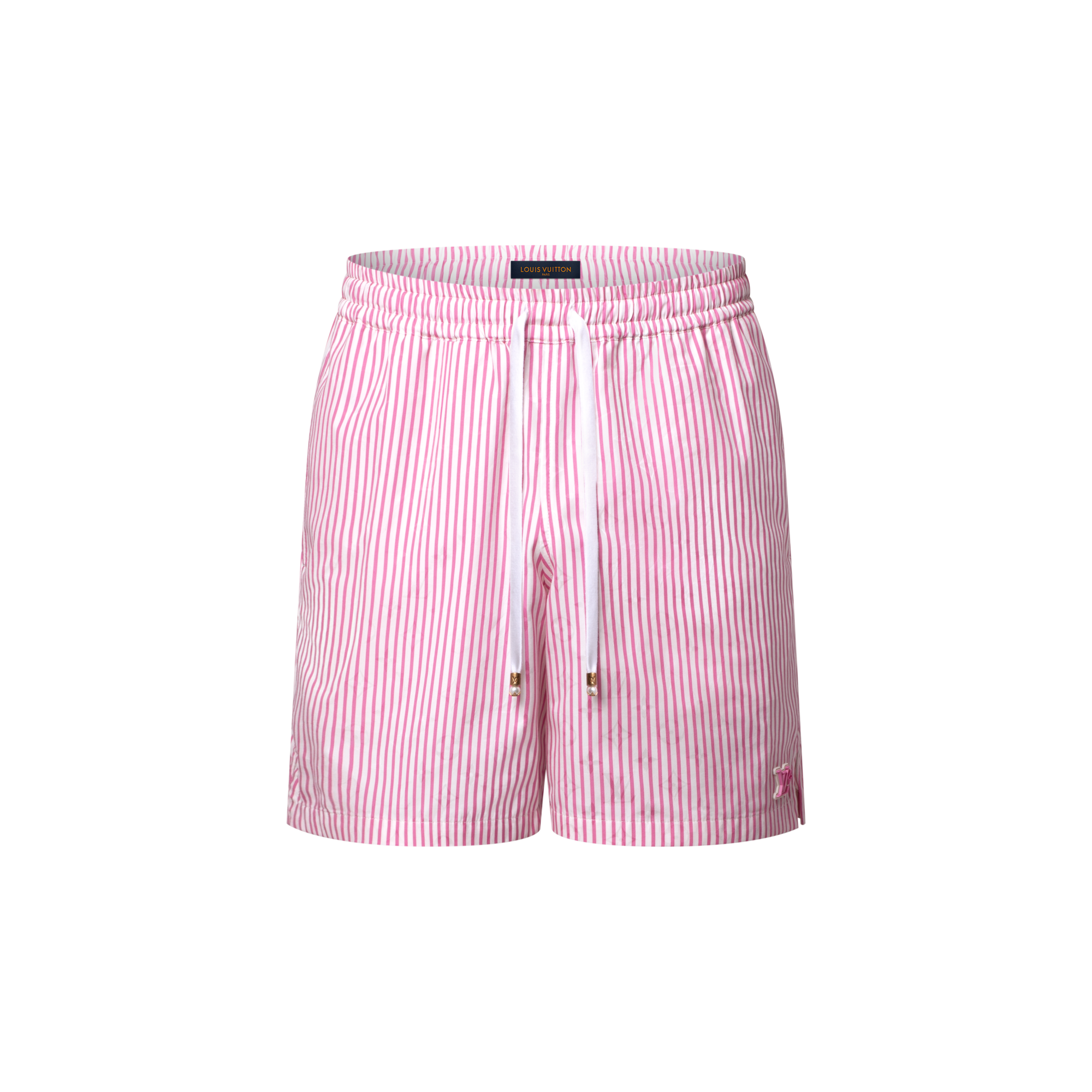 Monogram Striped Casual Shorts  in Men