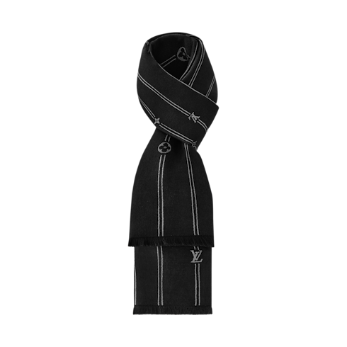 Monogram Stripes Scarf S00 in Men's Accessories Scarves collections by Louis Vuitton (Product zoom)