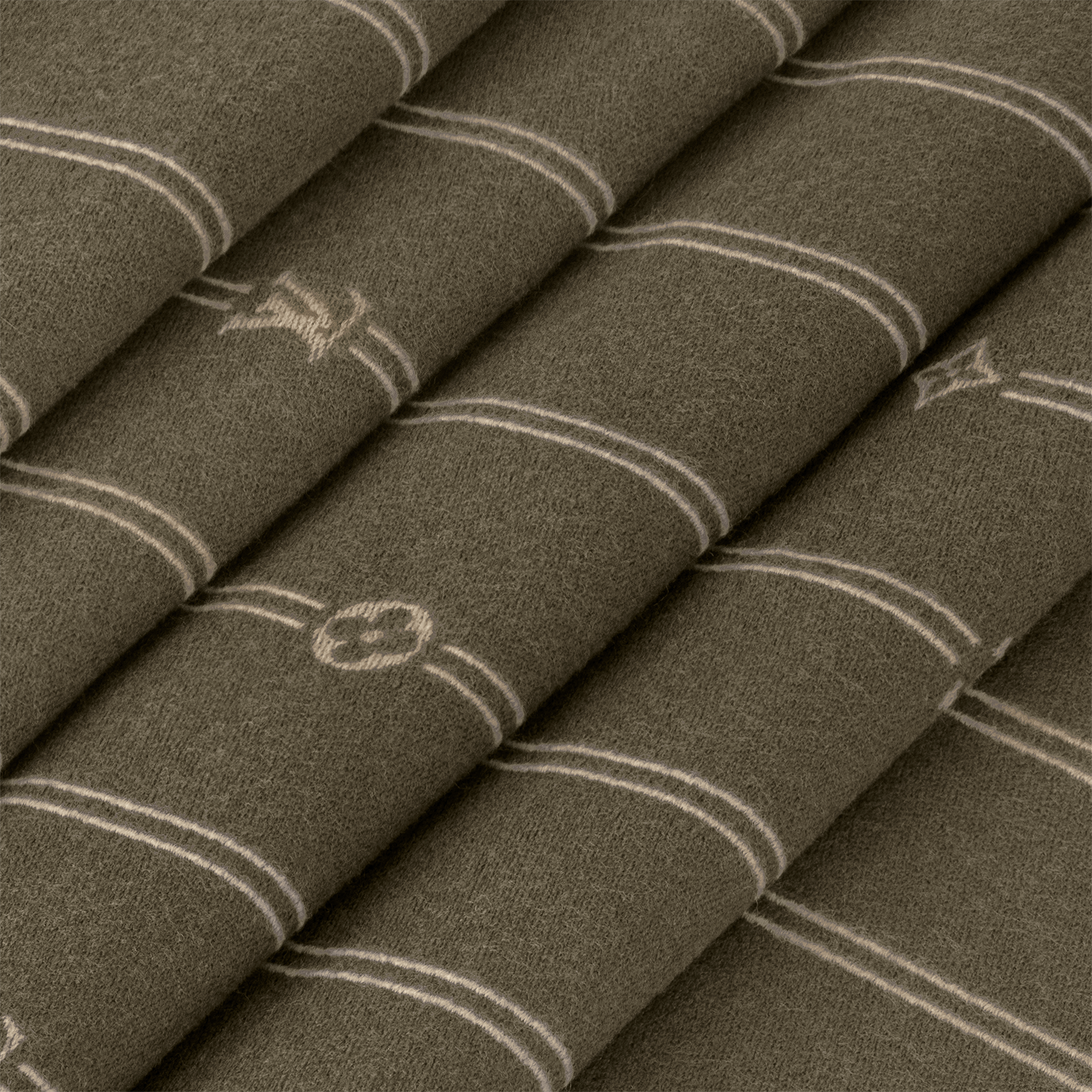 Monogram Stripes Scarf S00 in Men