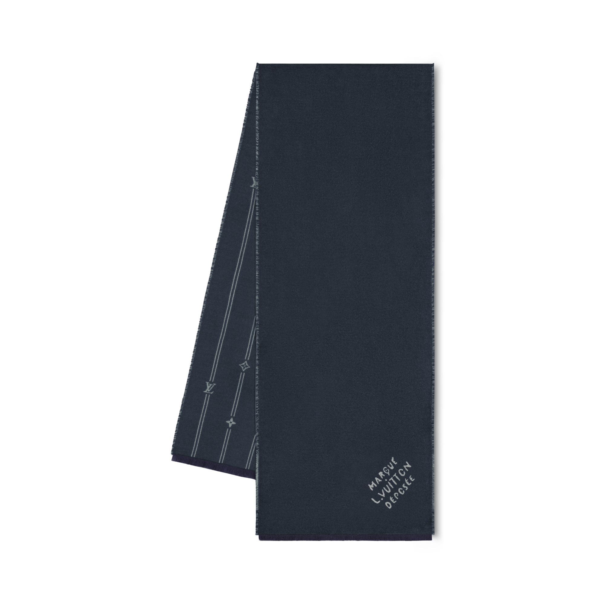 Monogram Stripes Scarf S00 in Men