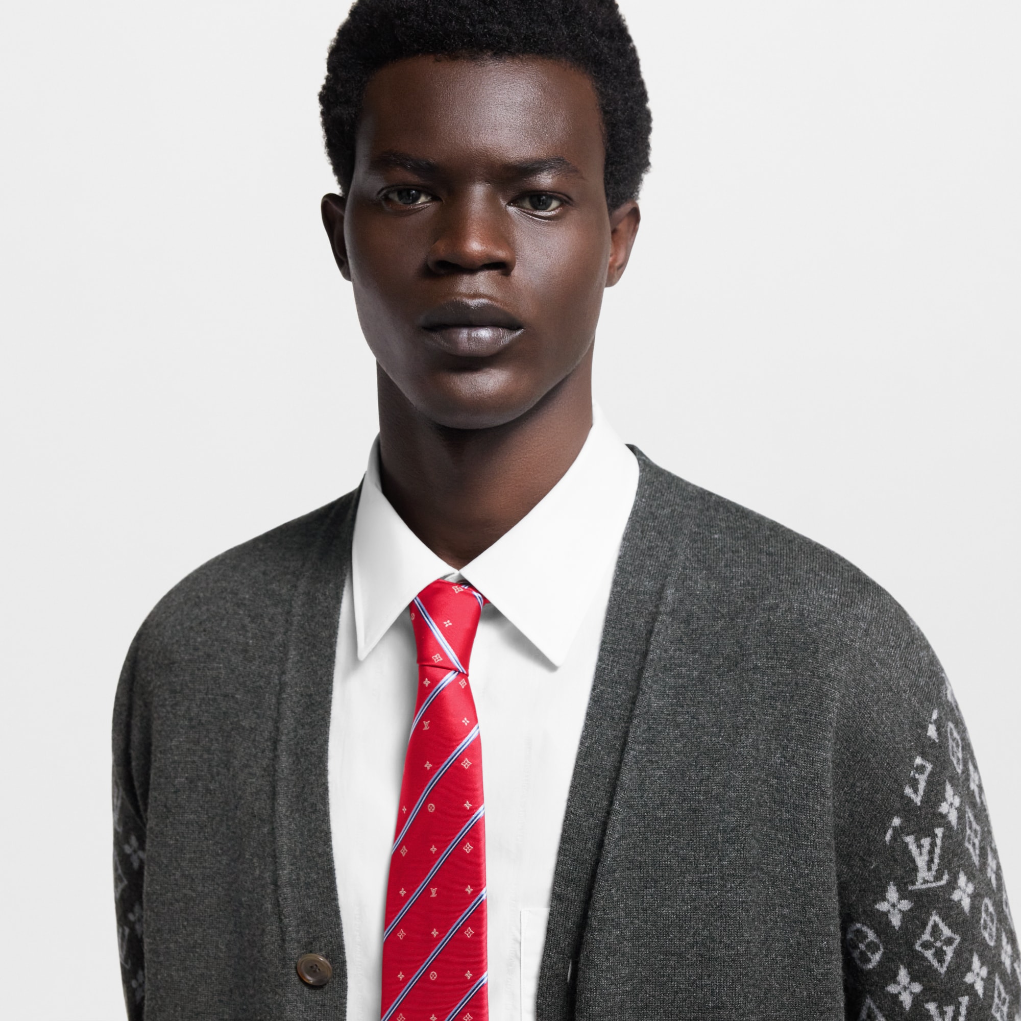 Monogram Stripes Tie S00 in Men