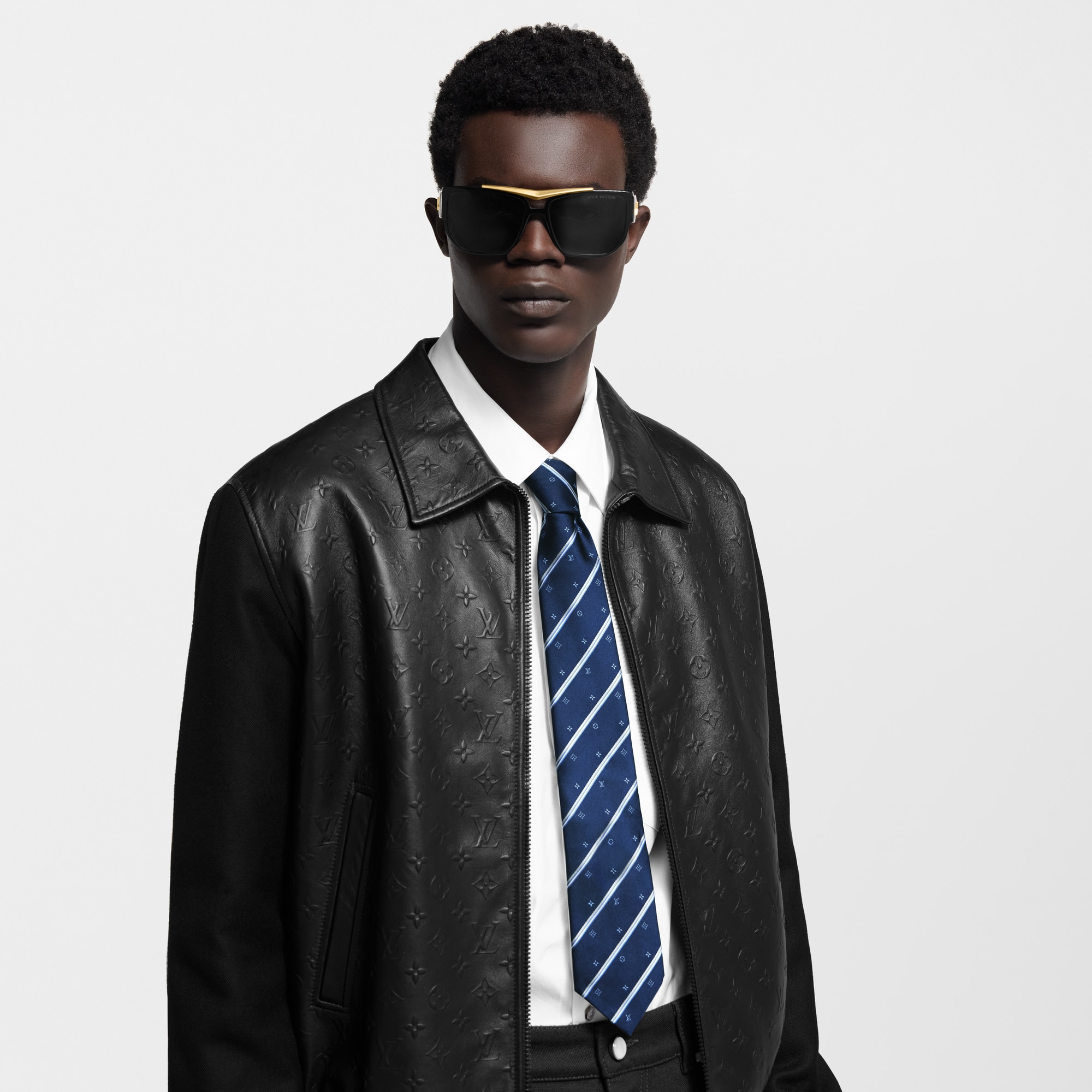 Monogram Stripes Tie S00 in Men