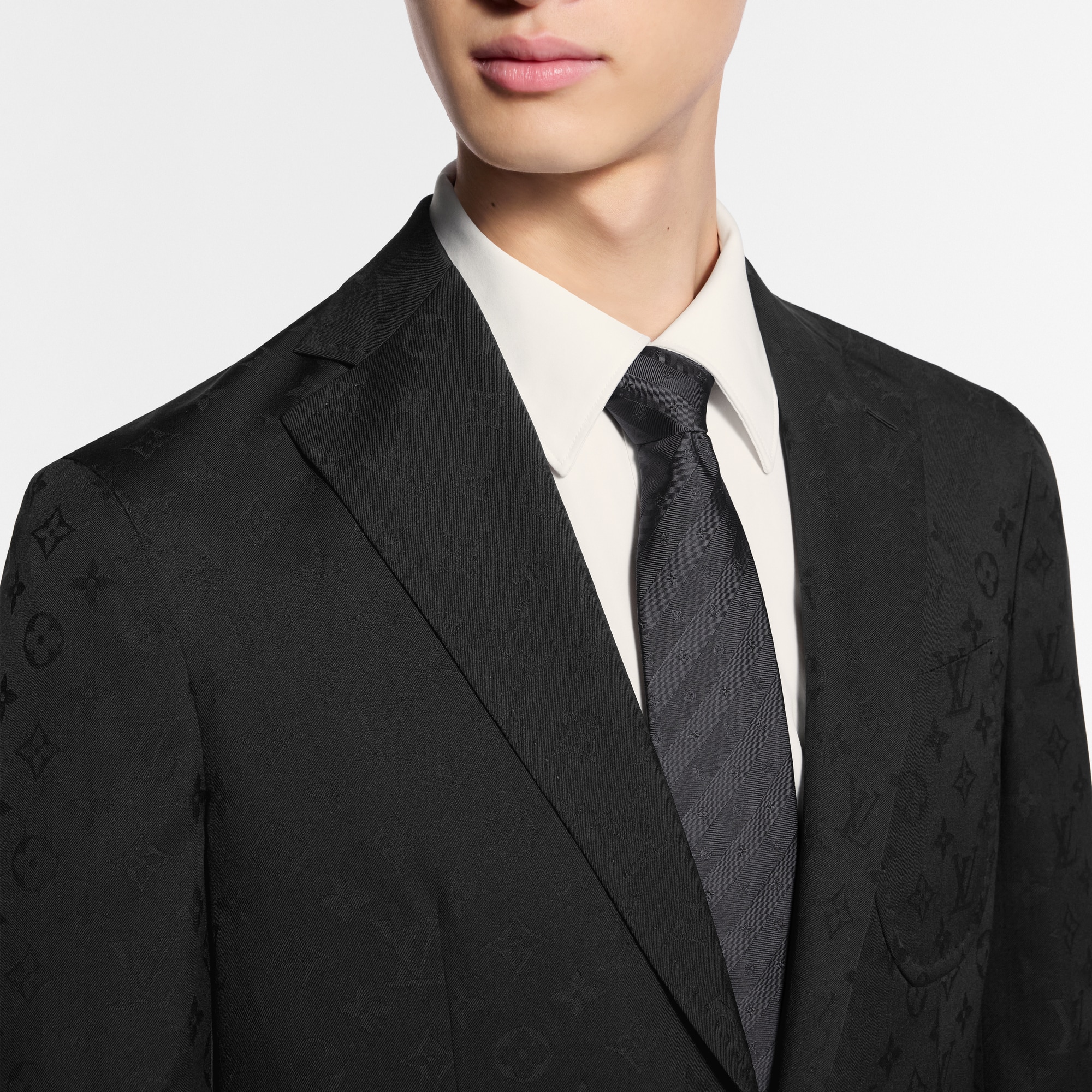 Monogram Stripy Tie S00 in Men