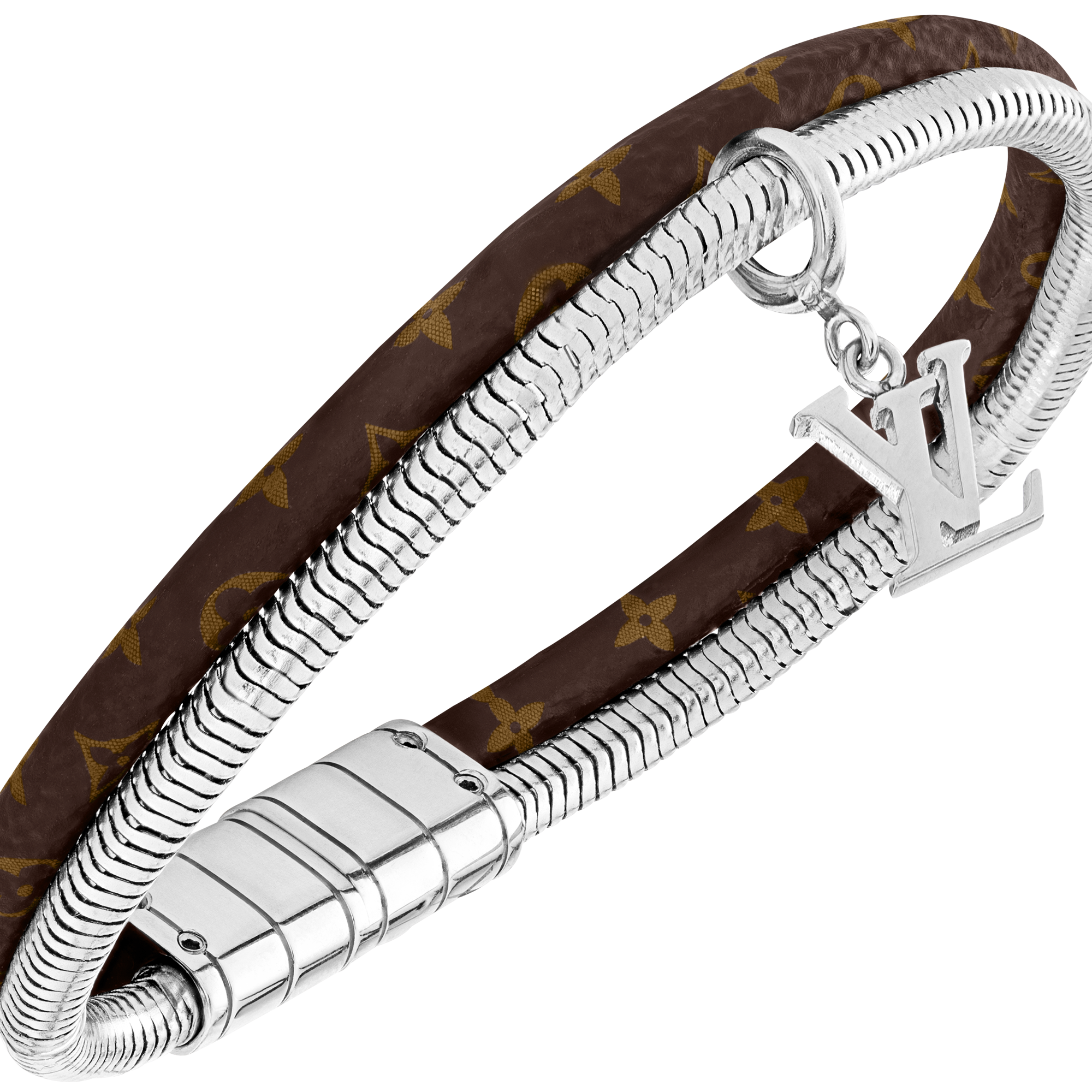 Monogram Swirl Bracelet Monogram Eclipse Canvas in Men