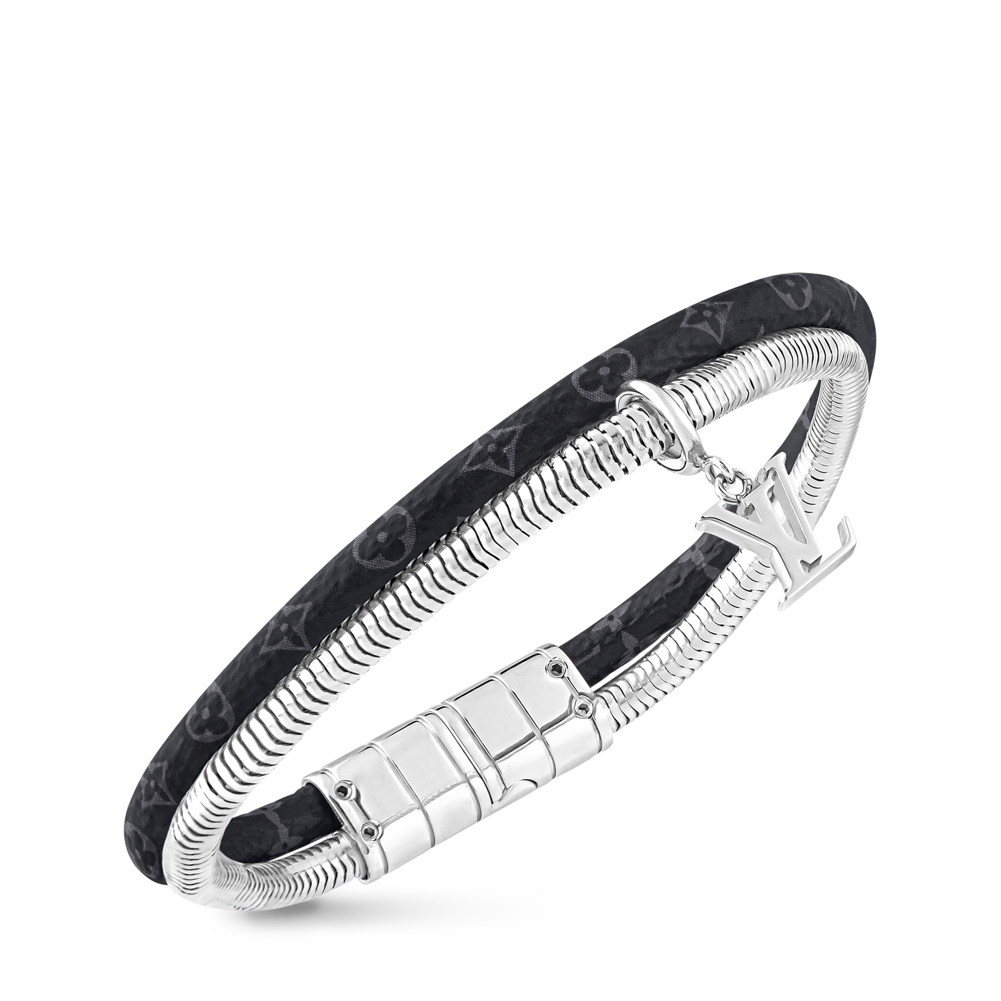 Monogram Swirl Bracelet Monogram Eclipse Canvas in Men