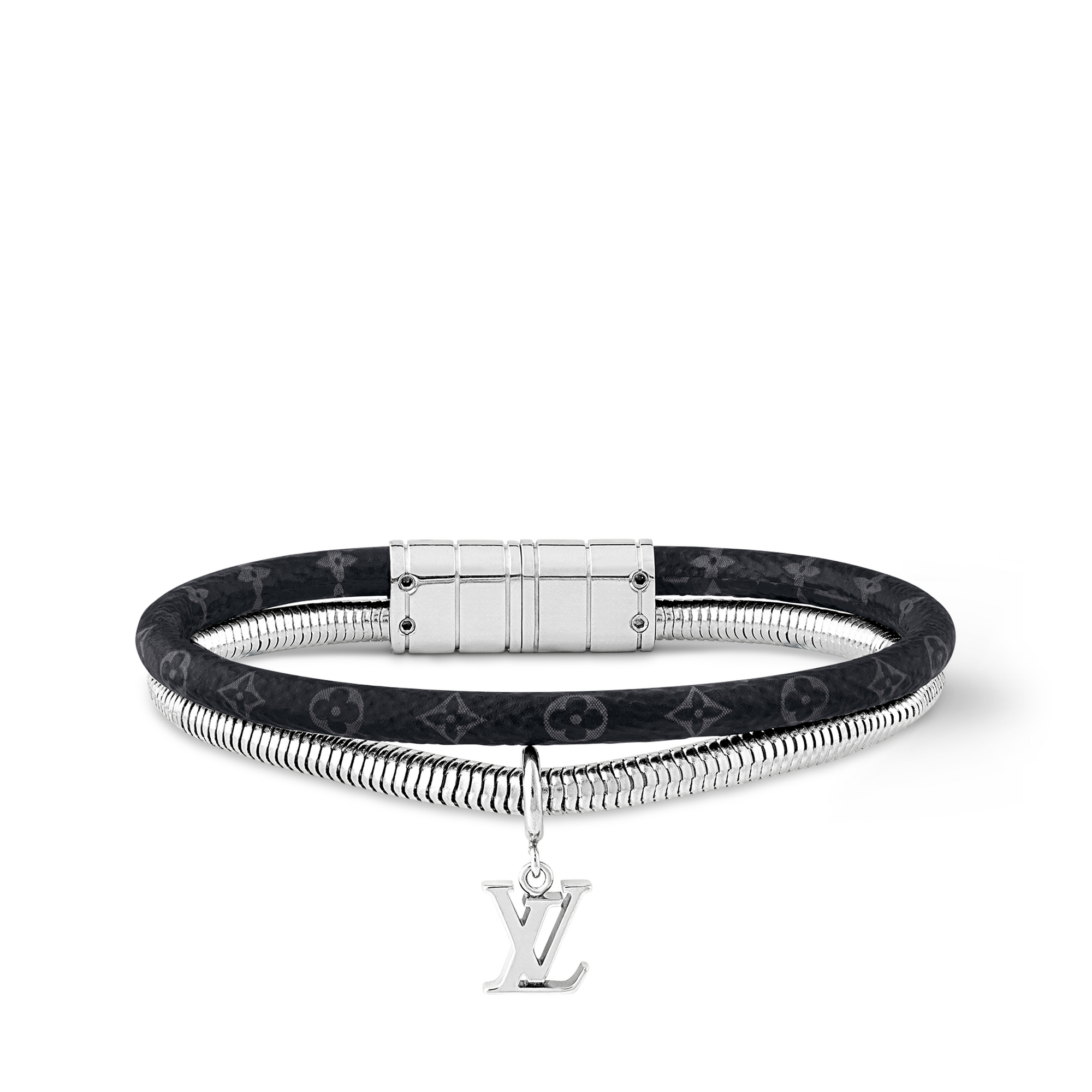 Monogram Swirl Bracelet Monogram Eclipse Canvas in Men