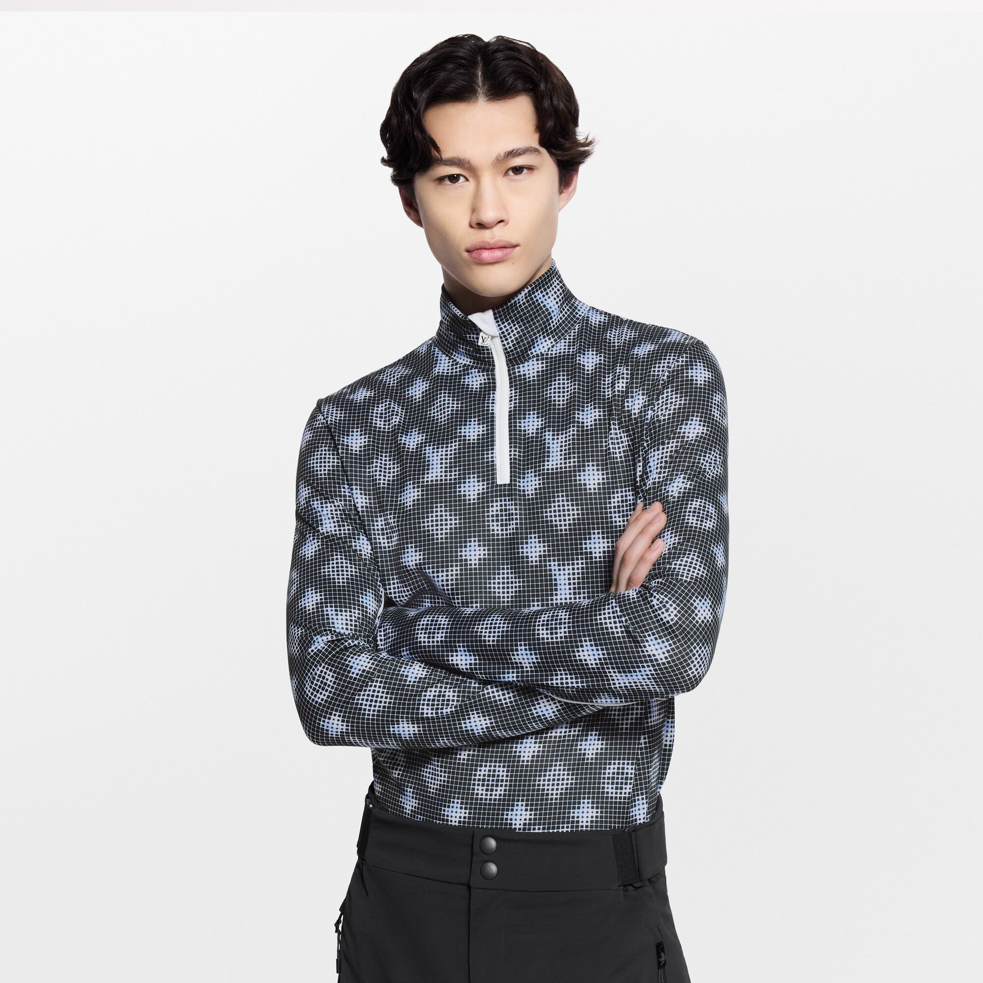 Monogram Technical Long-Sleeved T-Shirt  in Men