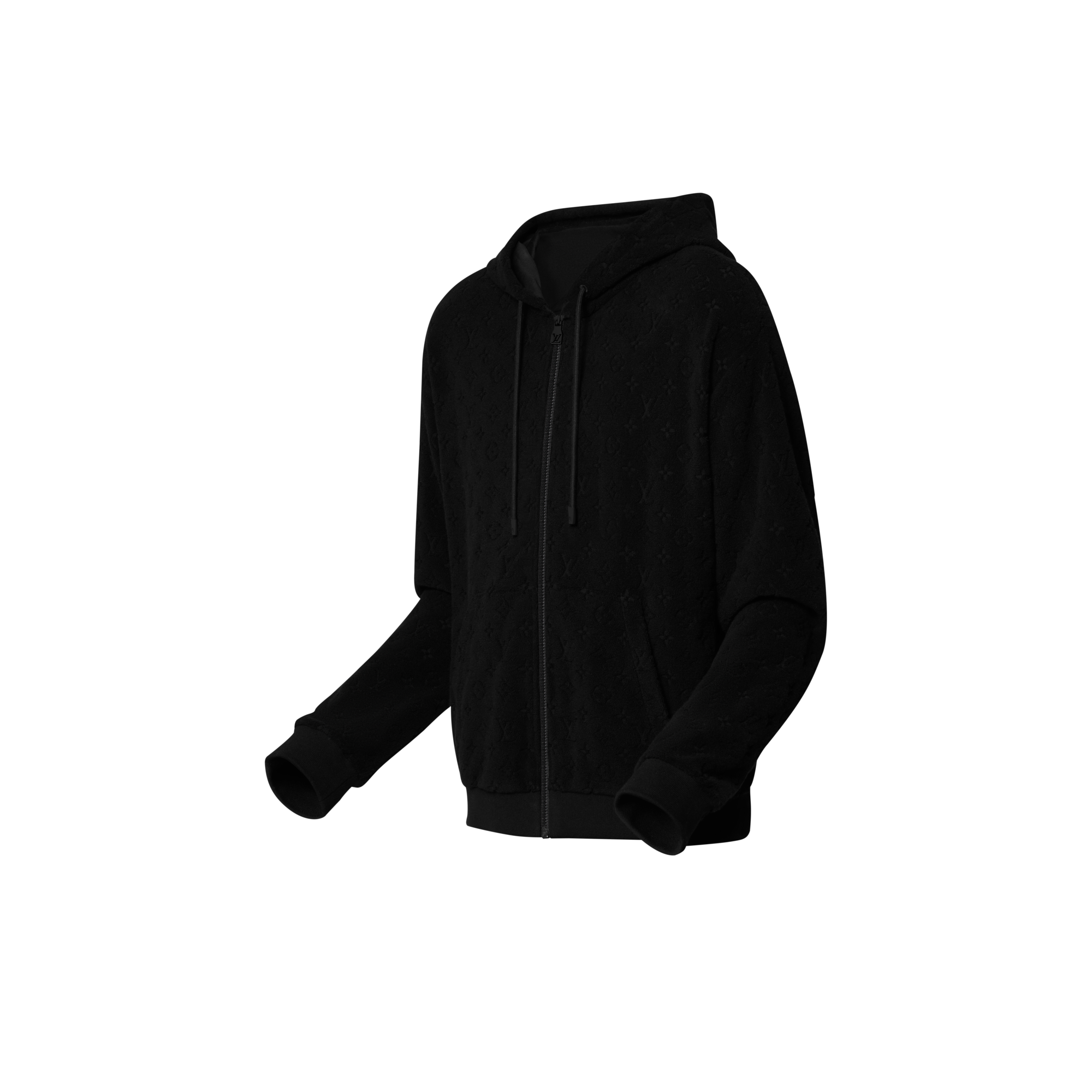 Monogram Terry Zip-Through Hoodie  in Men