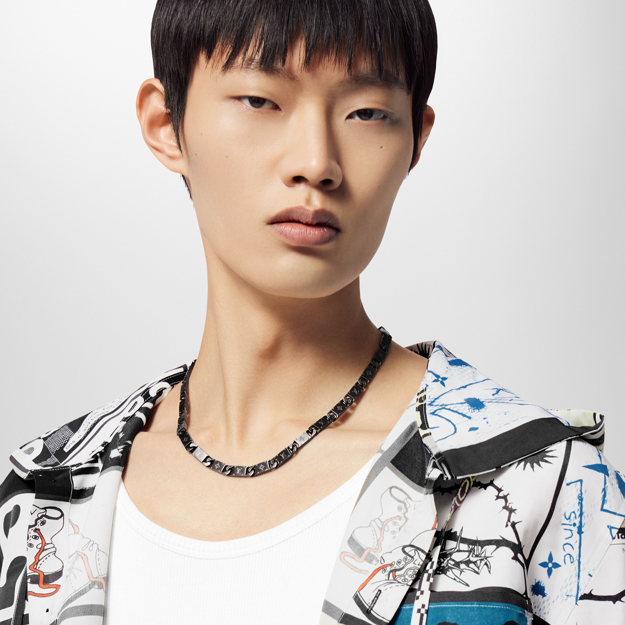 Monogram Tied Up Necklace S00 in Men