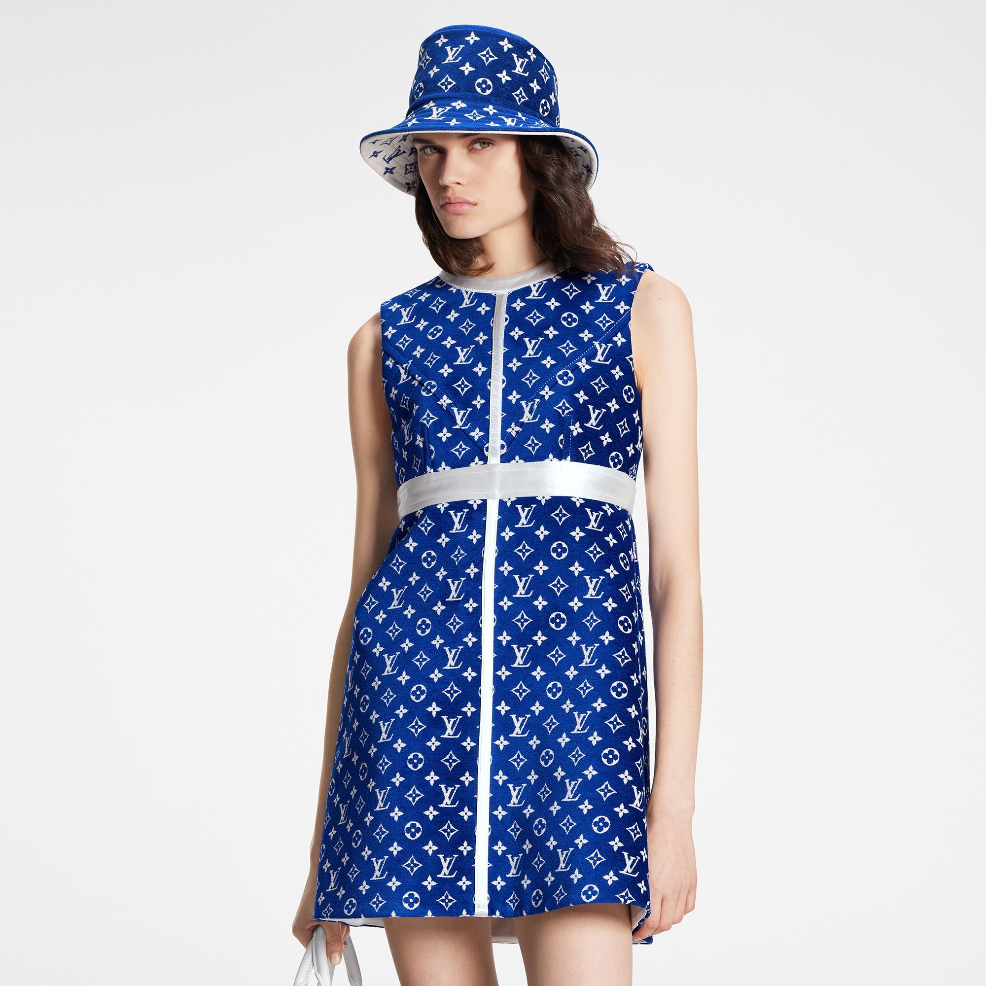 louis vuitton blue dress