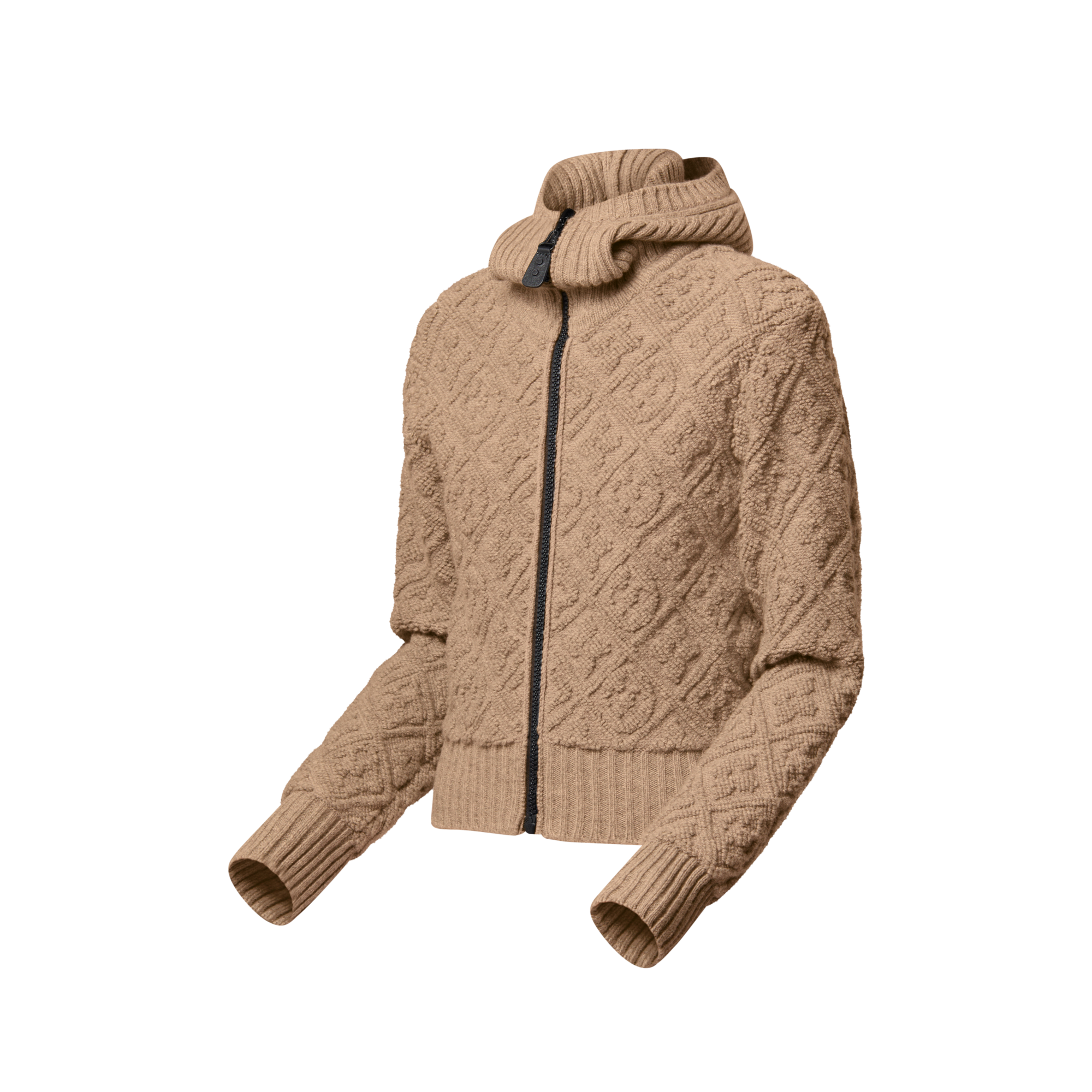 Monogram Toweling Zip-Up Hoodie  in Women