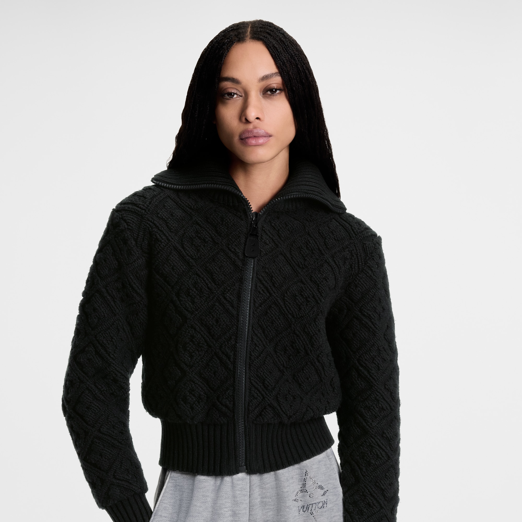 Monogram Toweling Zip-Up Jacket  in Women