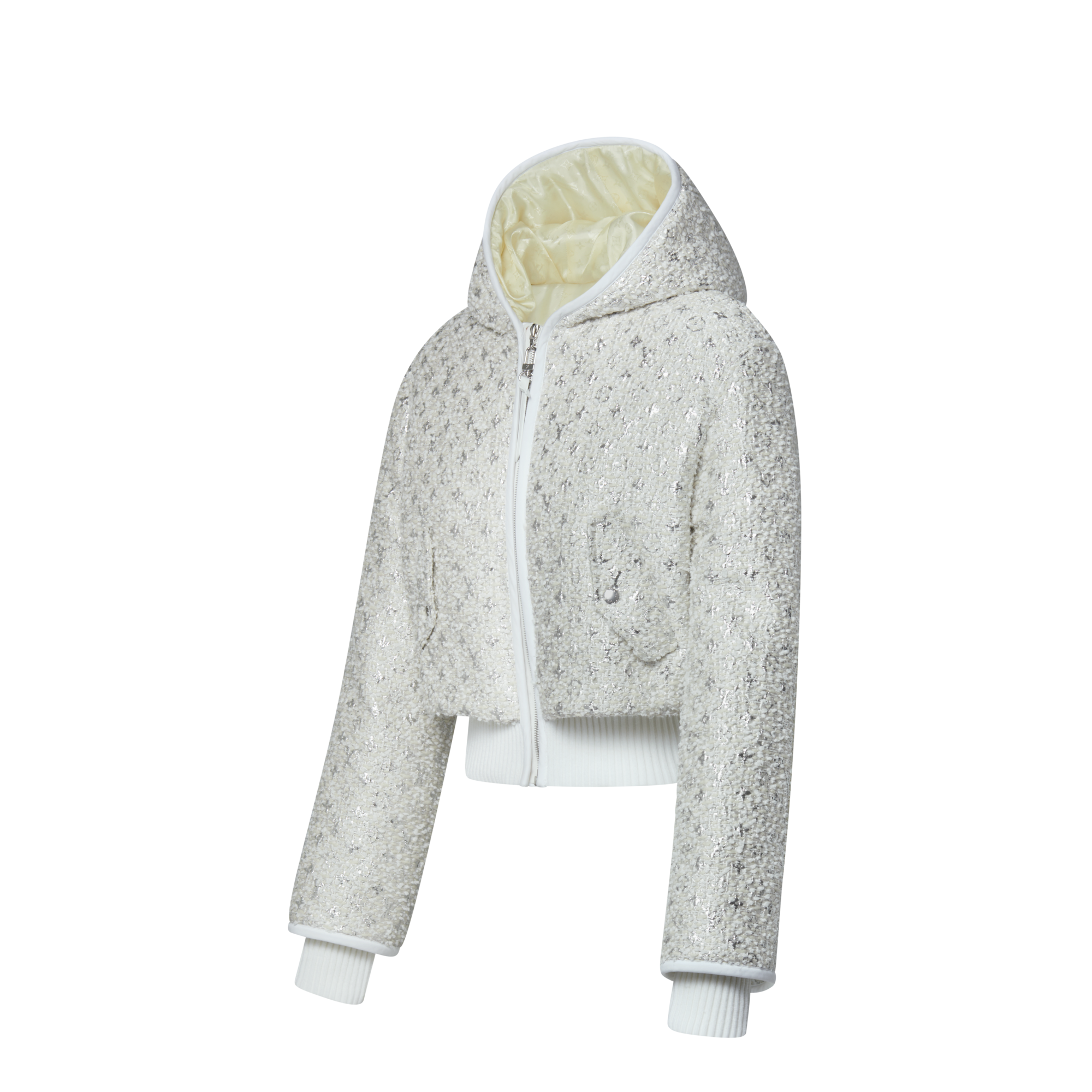 Monogram Tweed Cropped Jacket  in Women