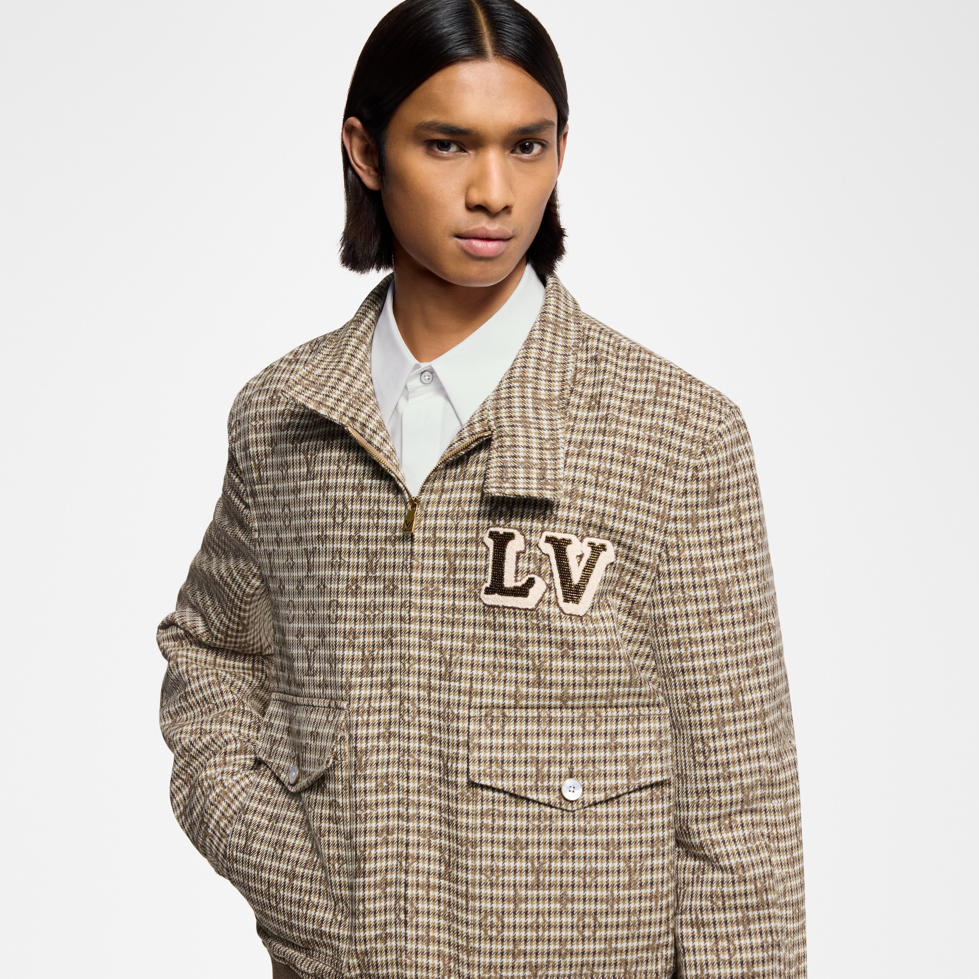 Monogram Wool Harrington Blouson  in Men