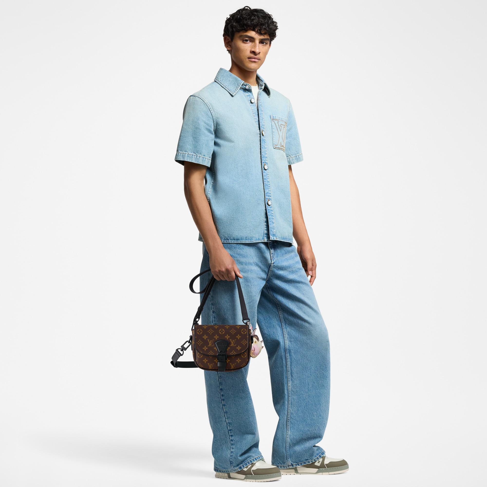 Montsouris Messenger PM​ Monogram Macassar Canvas in Men