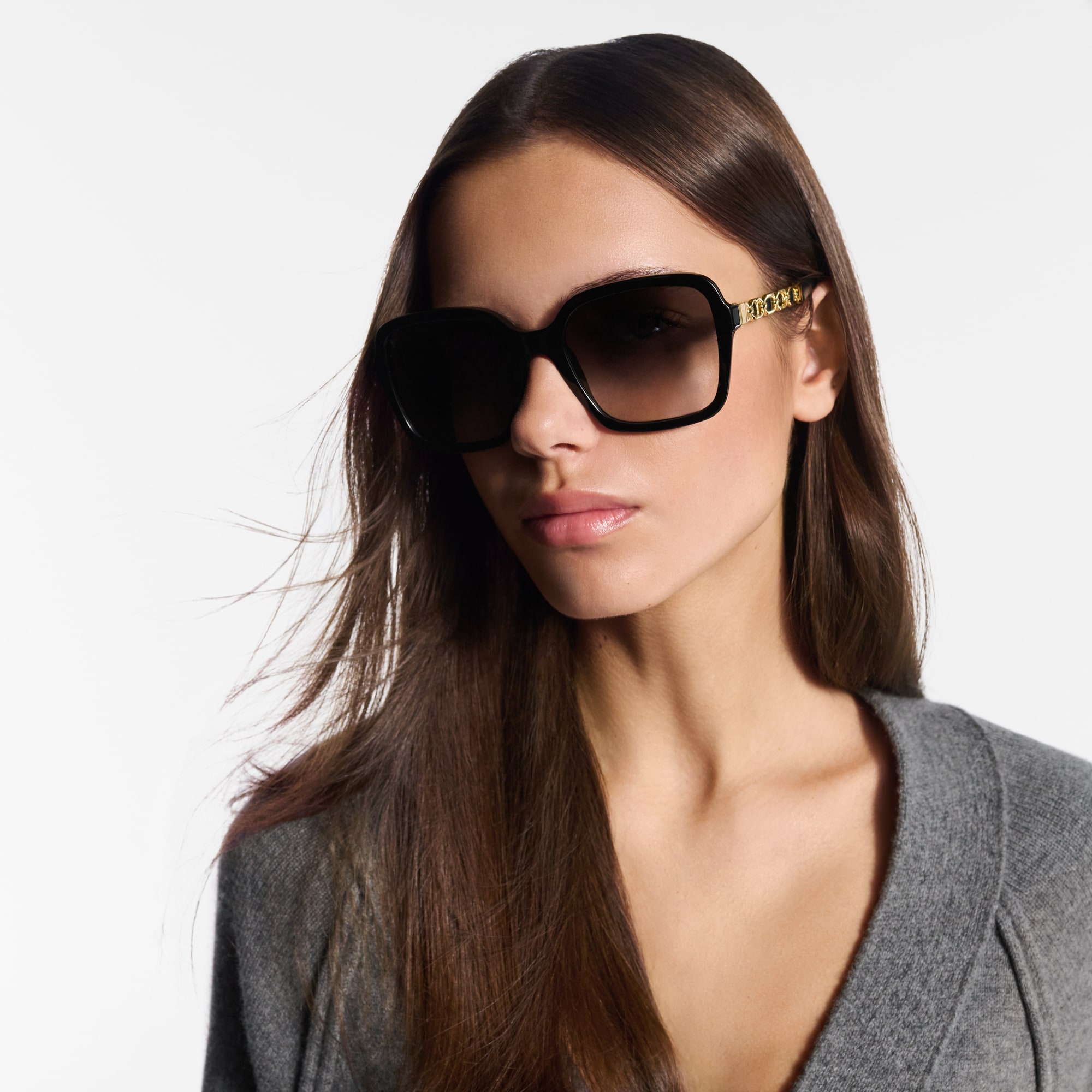 My LV Chain Braided Maxi Square Sunglasses S00 in Women