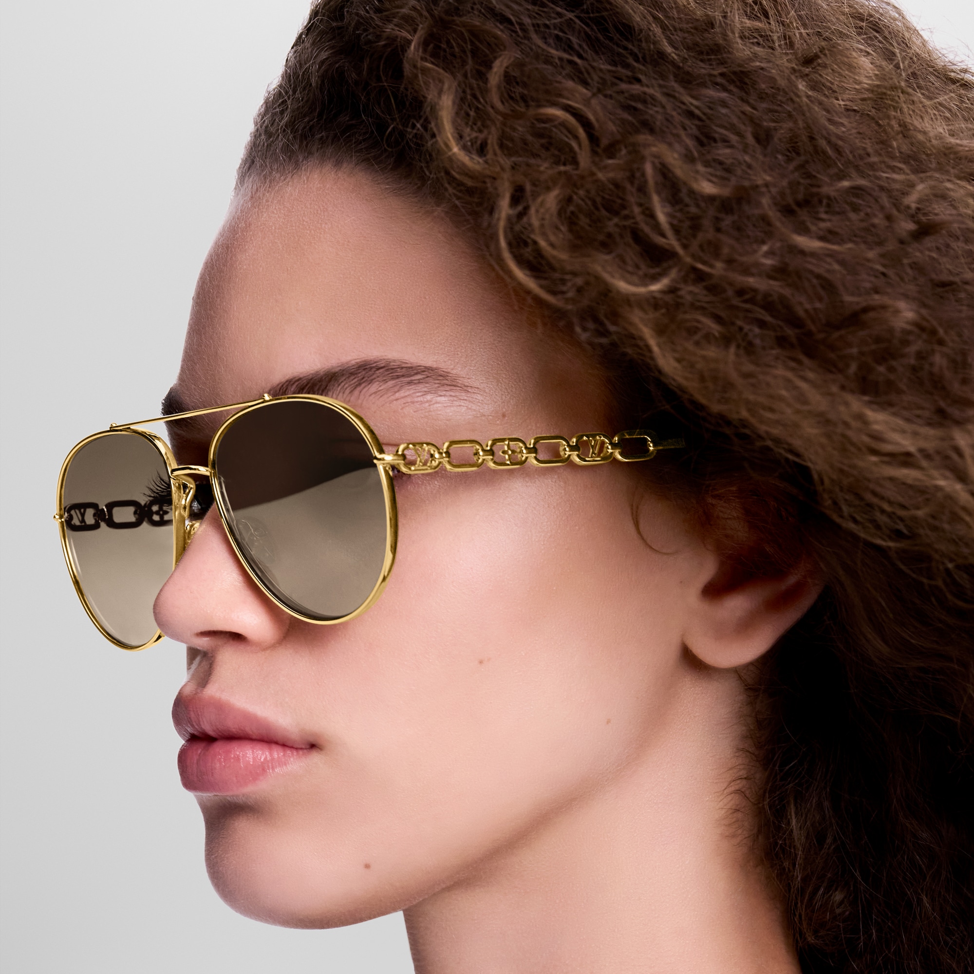 My LV Chain Pilot Sunglasses S00 in Women