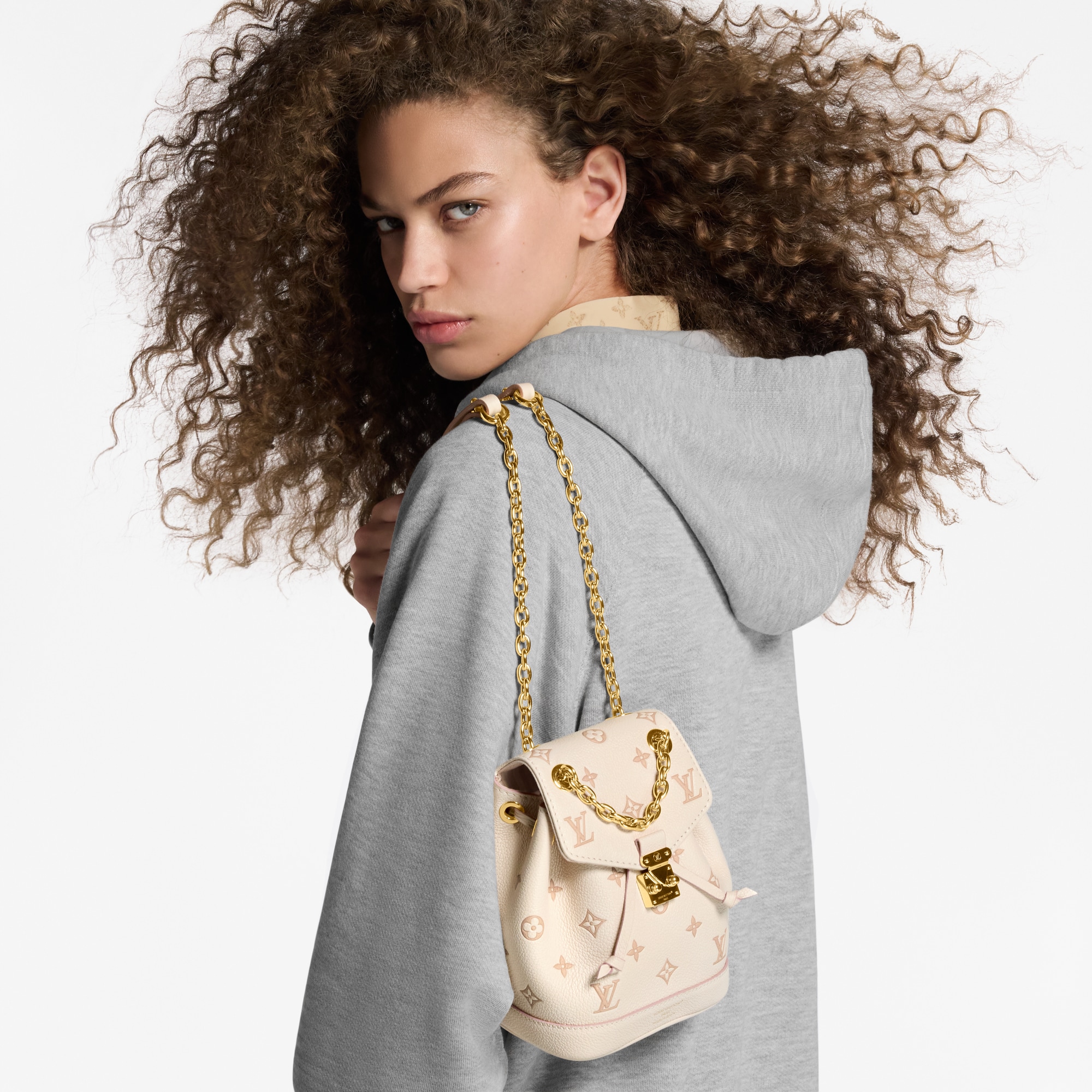 Nano Noé Backpack Bicolor Monogram Empreinte Leather in Women