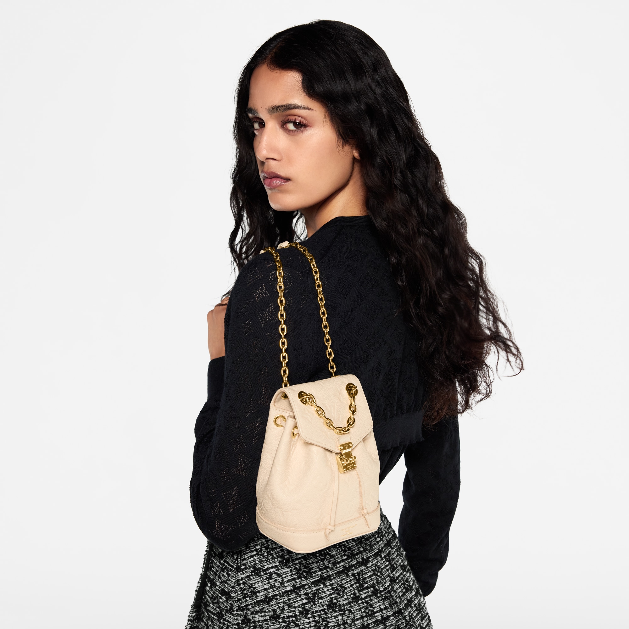 Nano Noé Backpack Monogram Empreinte Leather in Women