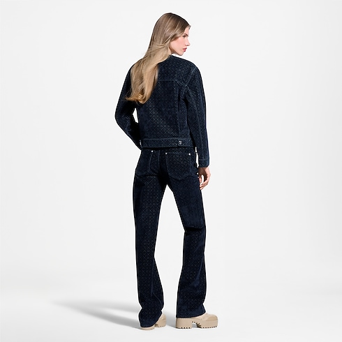 Nanogram Flocket Velvet Jacket in Women's Ready-to-Wear Coats and Jackets collections by Louis Vuitton (Product zoom)