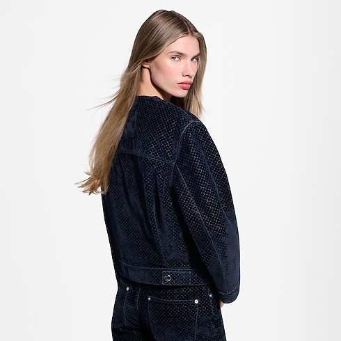 Nanogram Flocket Velvet Jacket in Women's Ready-to-Wear Coats and Jackets collections by Louis Vuitton (Product zoom)